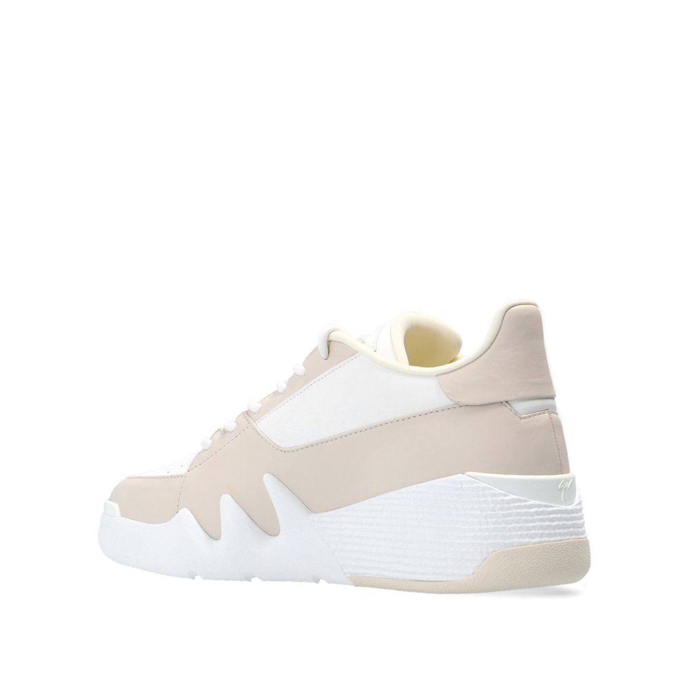 Giuseppe Zanotti White Calfskin Low Top Sneakers
