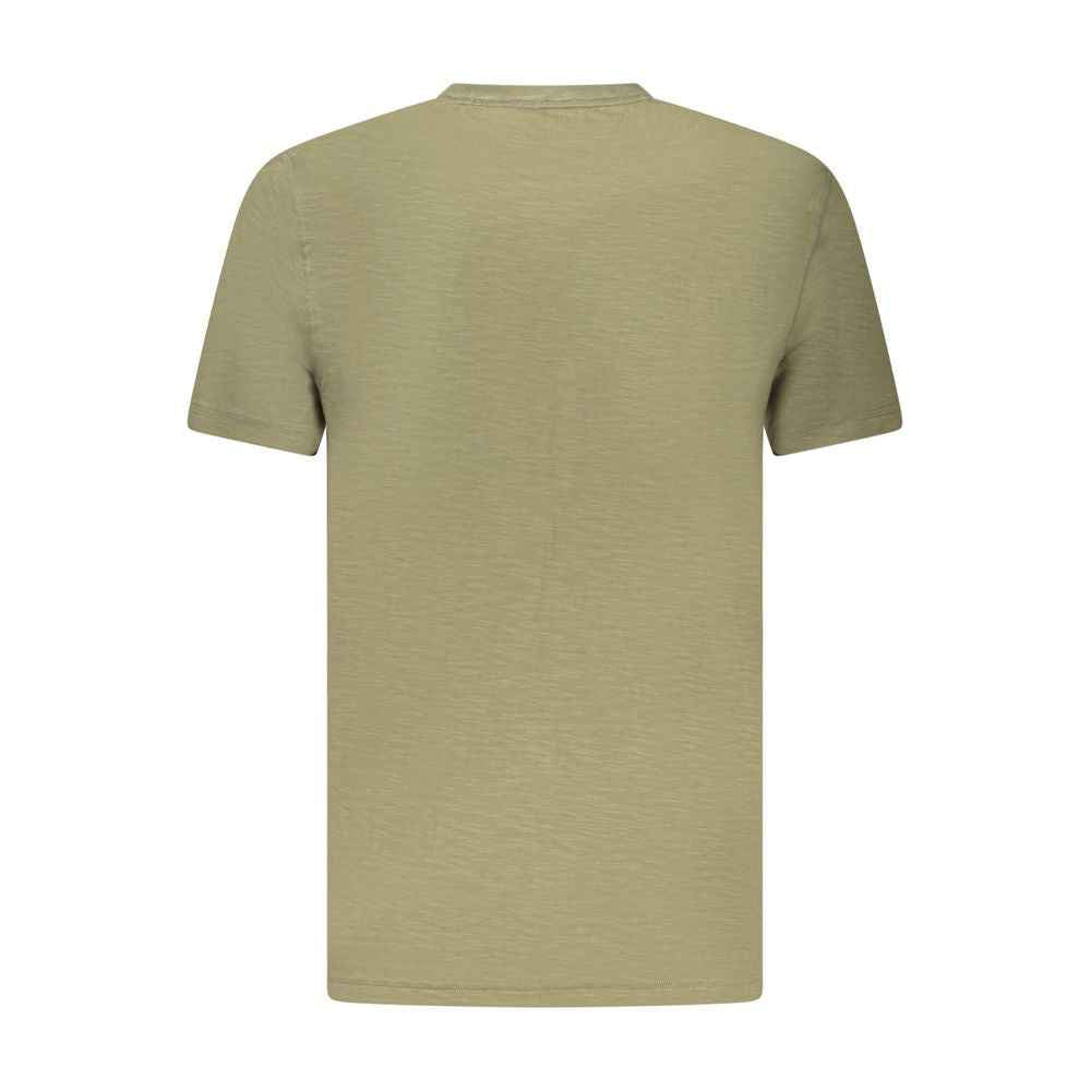Hugo Boss Green Cotton Men T-Shirt