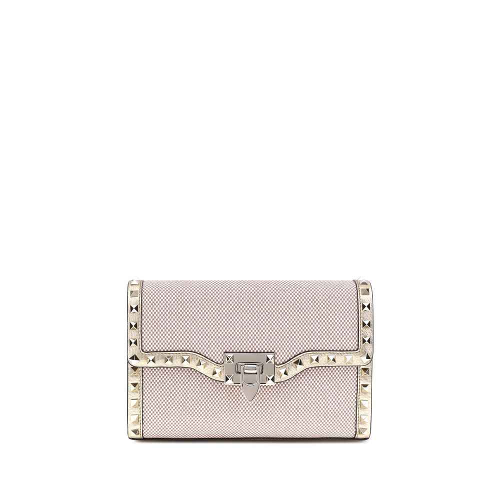 Valentino Garavani Small canvas Rockstud Shoulder Bag