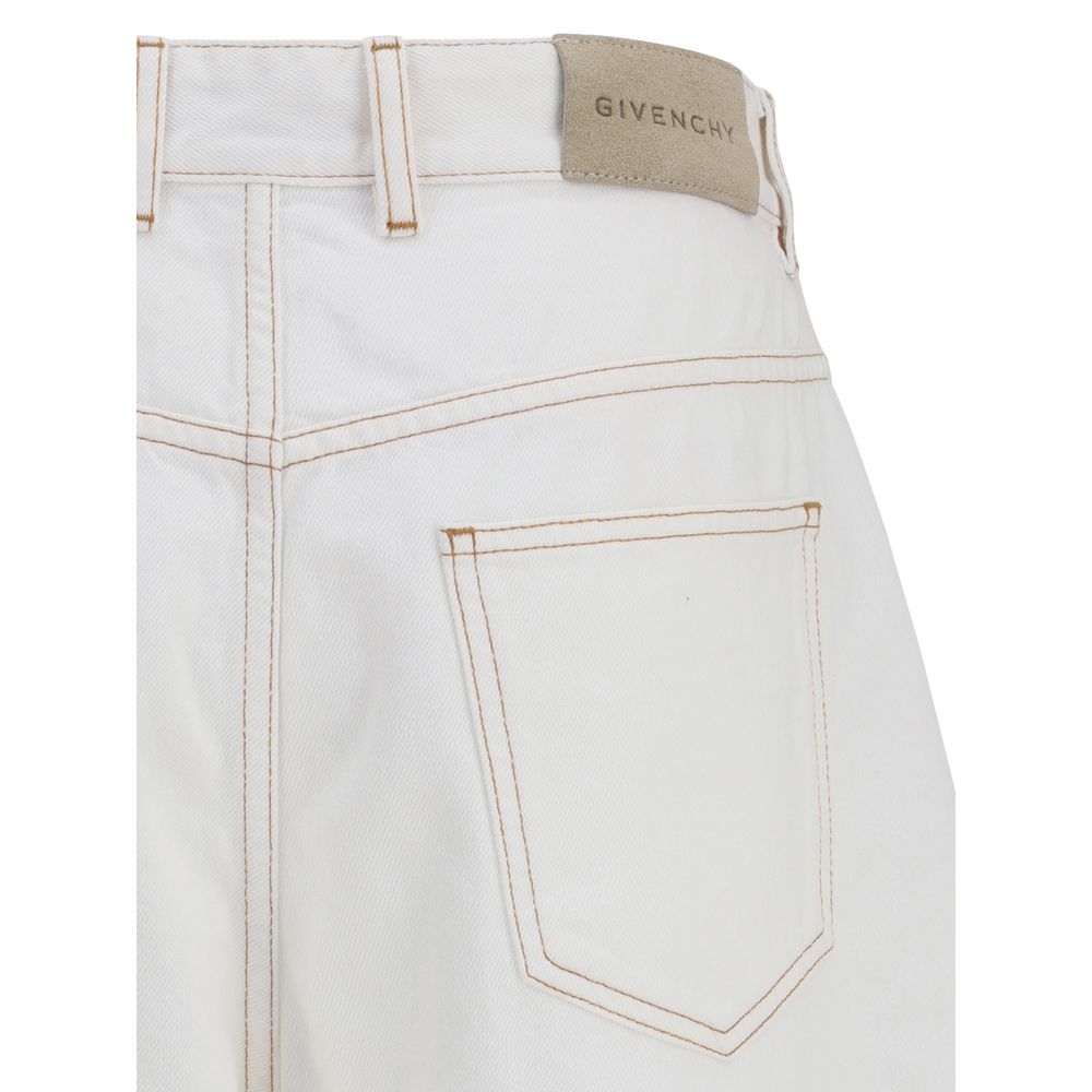 Givenchy White Cotton Jeans Denim