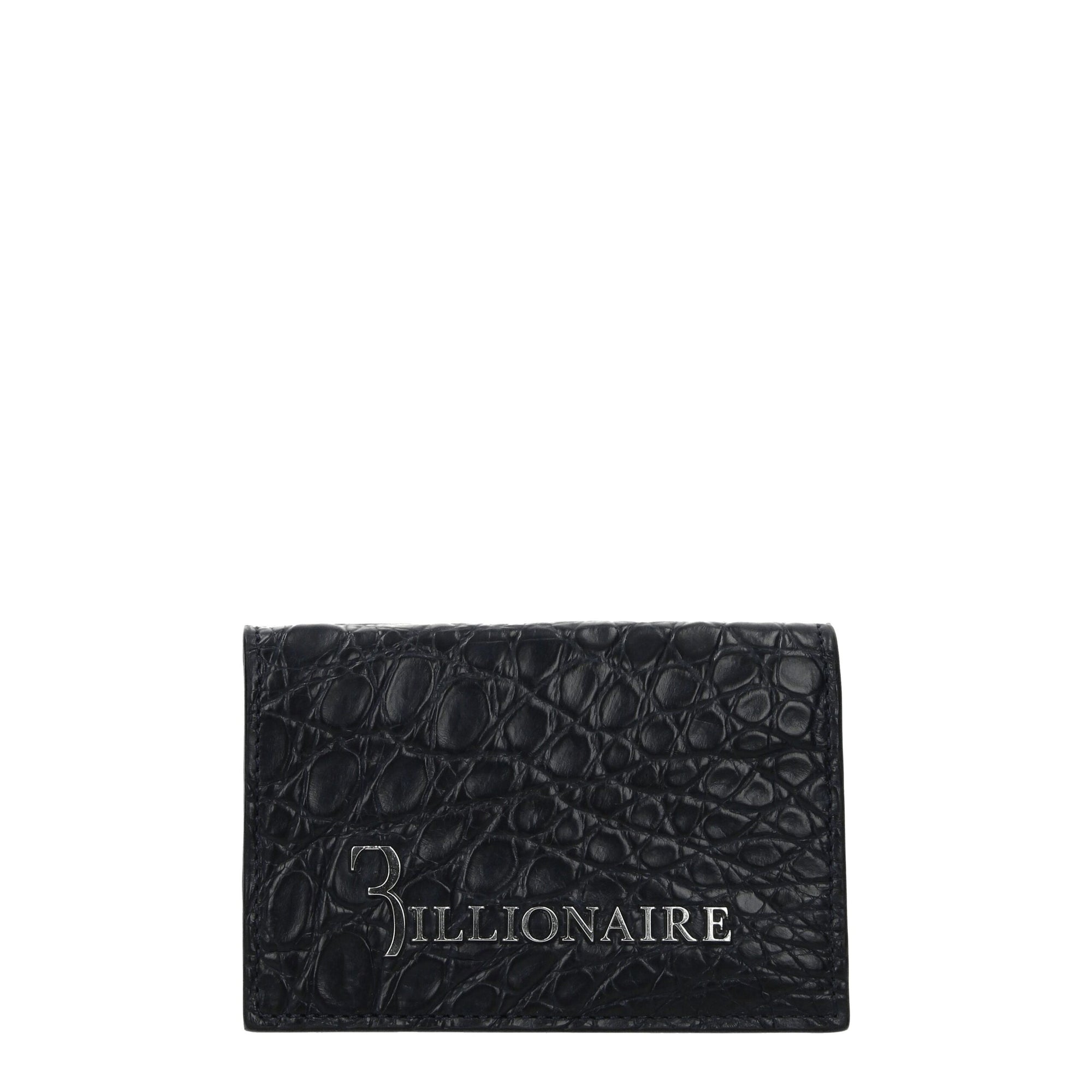 Billionaire Italian Couture Blue Crocodile Cardholder