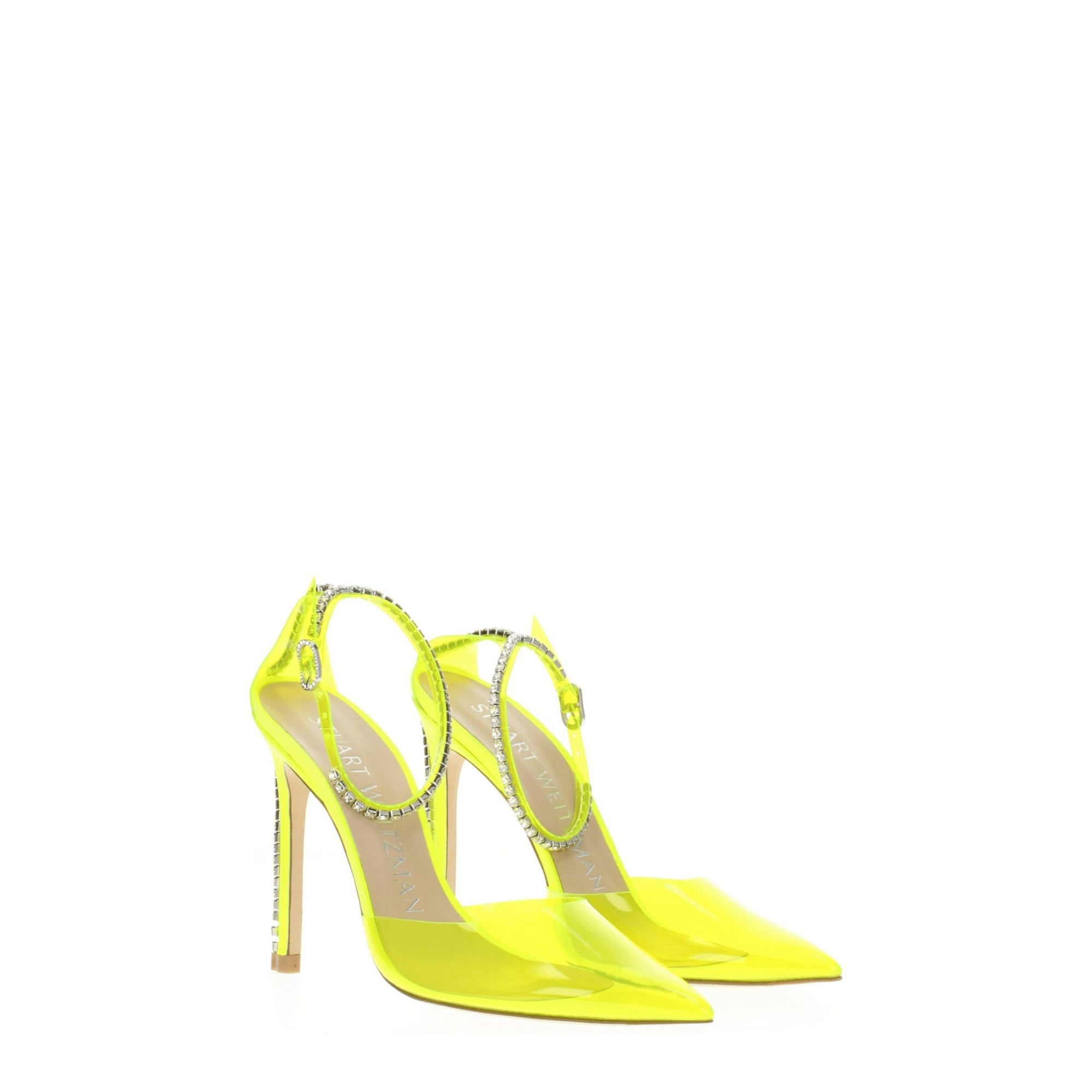 Stuart Weitzman Yellow Pvc Stiletto Heel Sandals