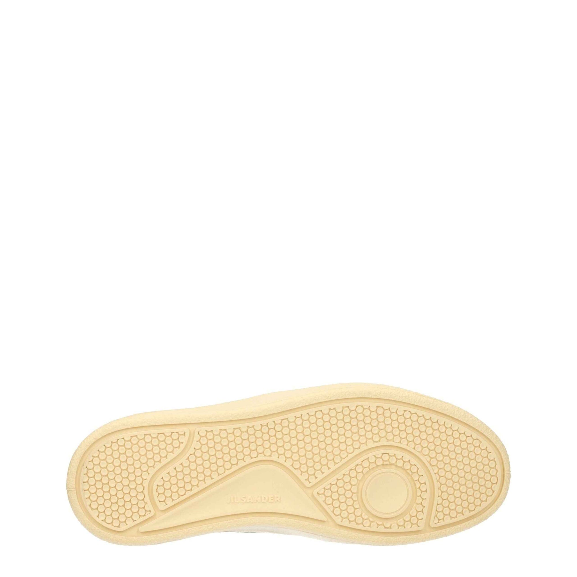 Jil Sander White Leather Low Tops