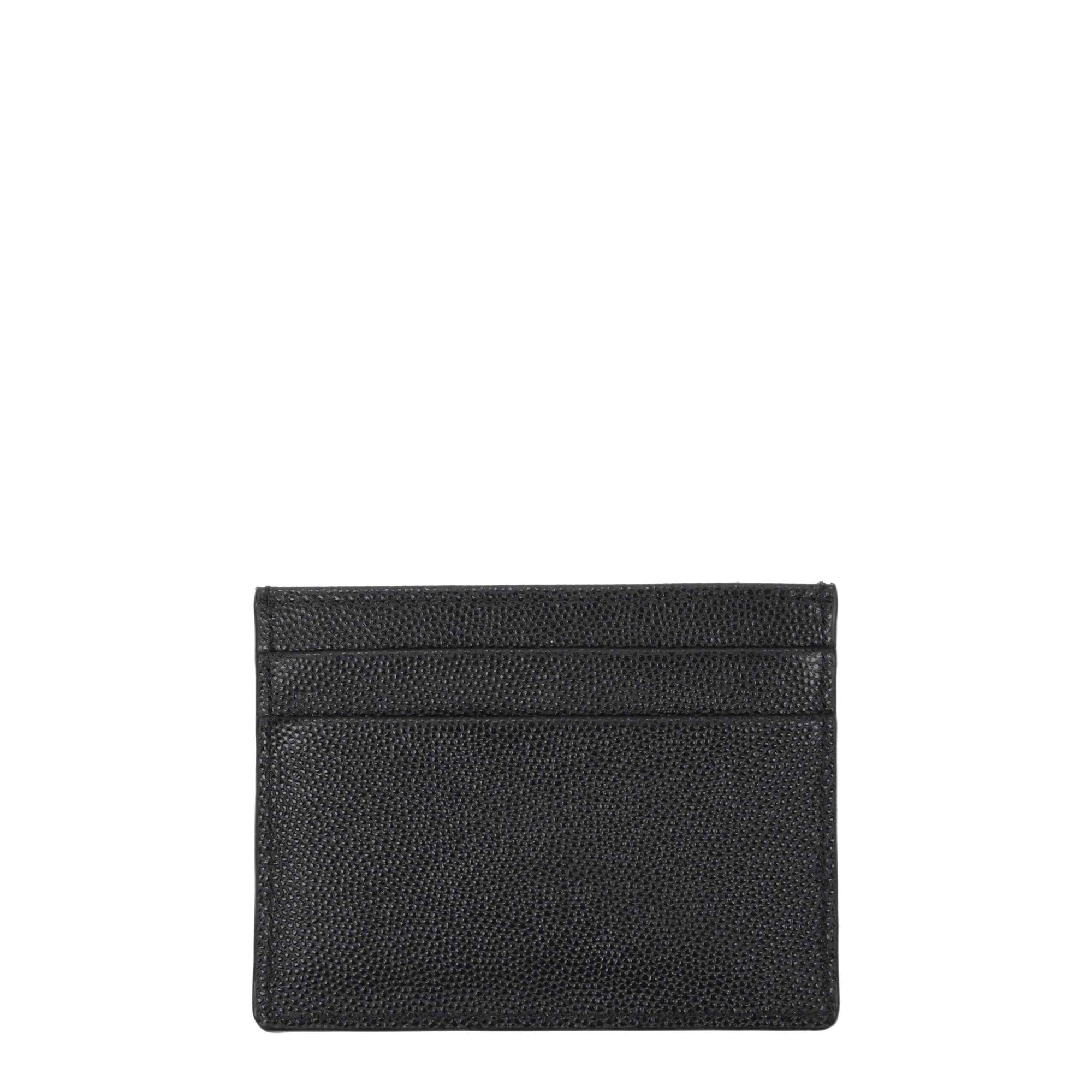 Palm Angels Black Leather Cardholders