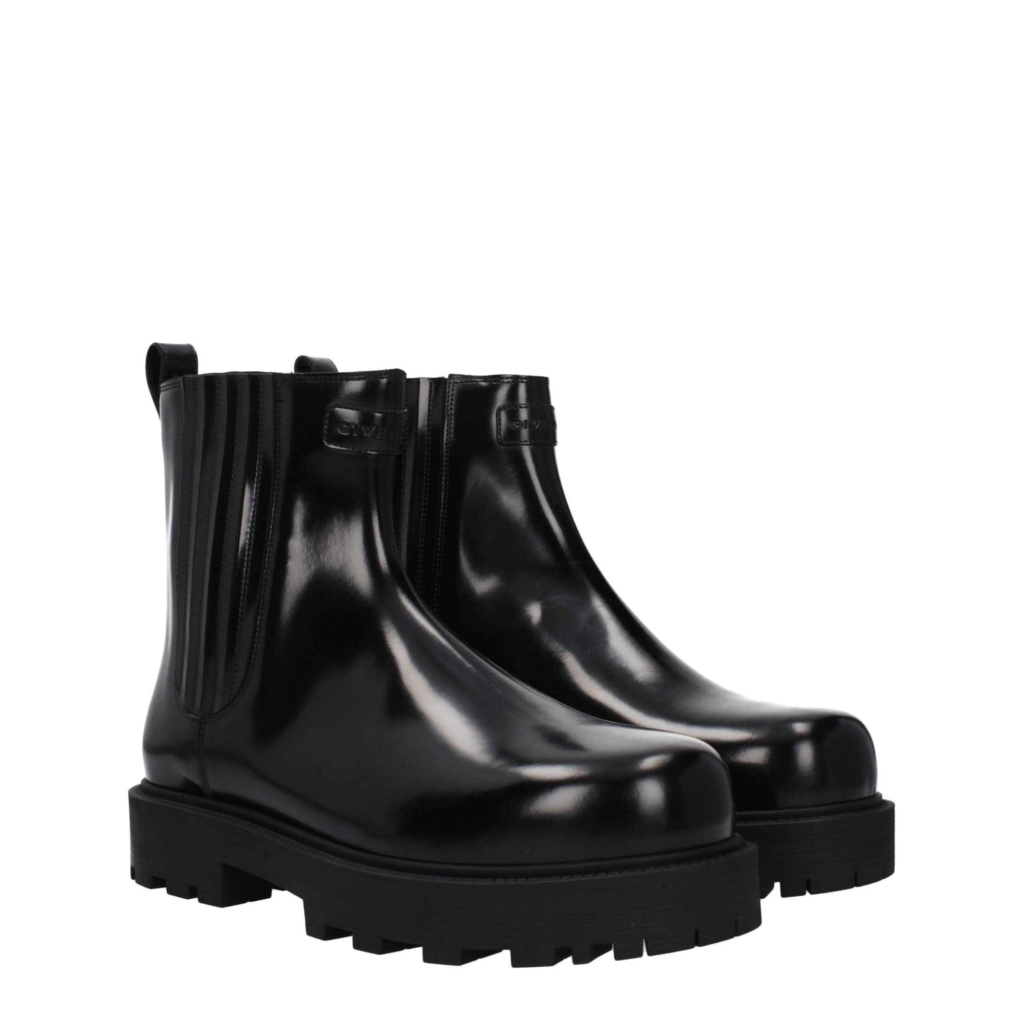 Givenchy Black Leather Ankle Boots