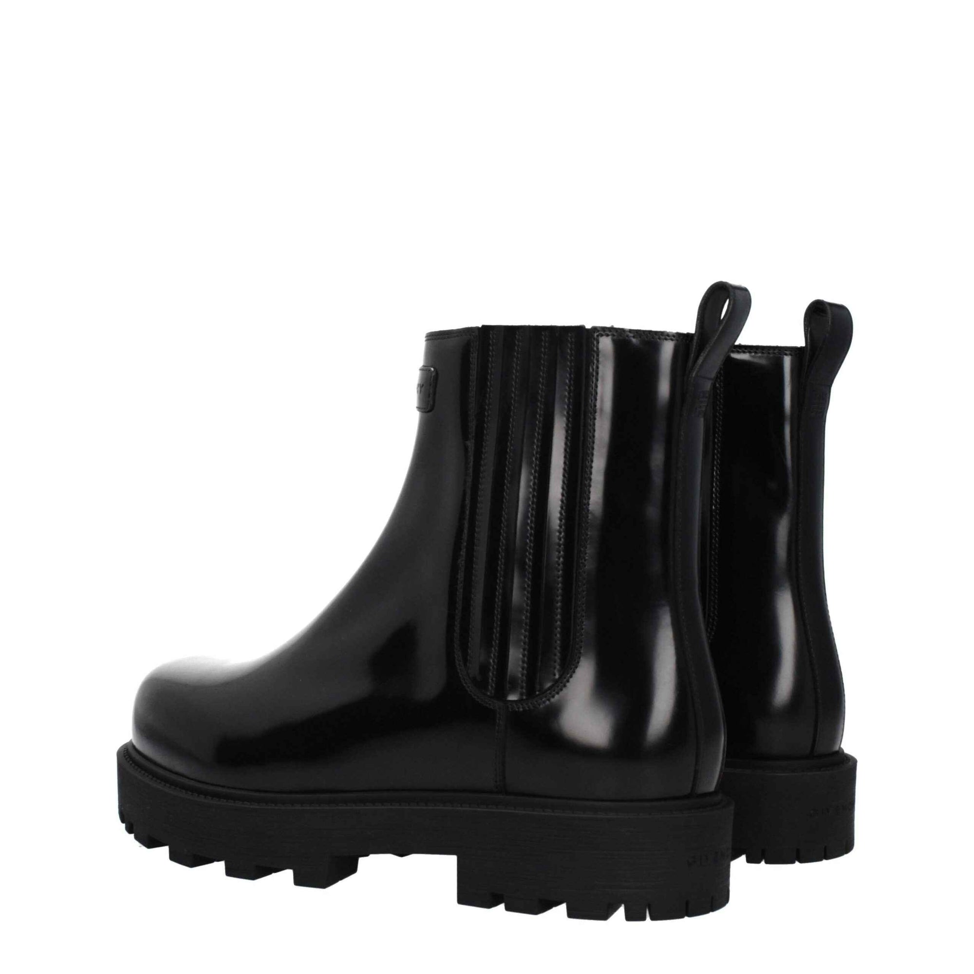 Givenchy Black Leather Ankle Boots