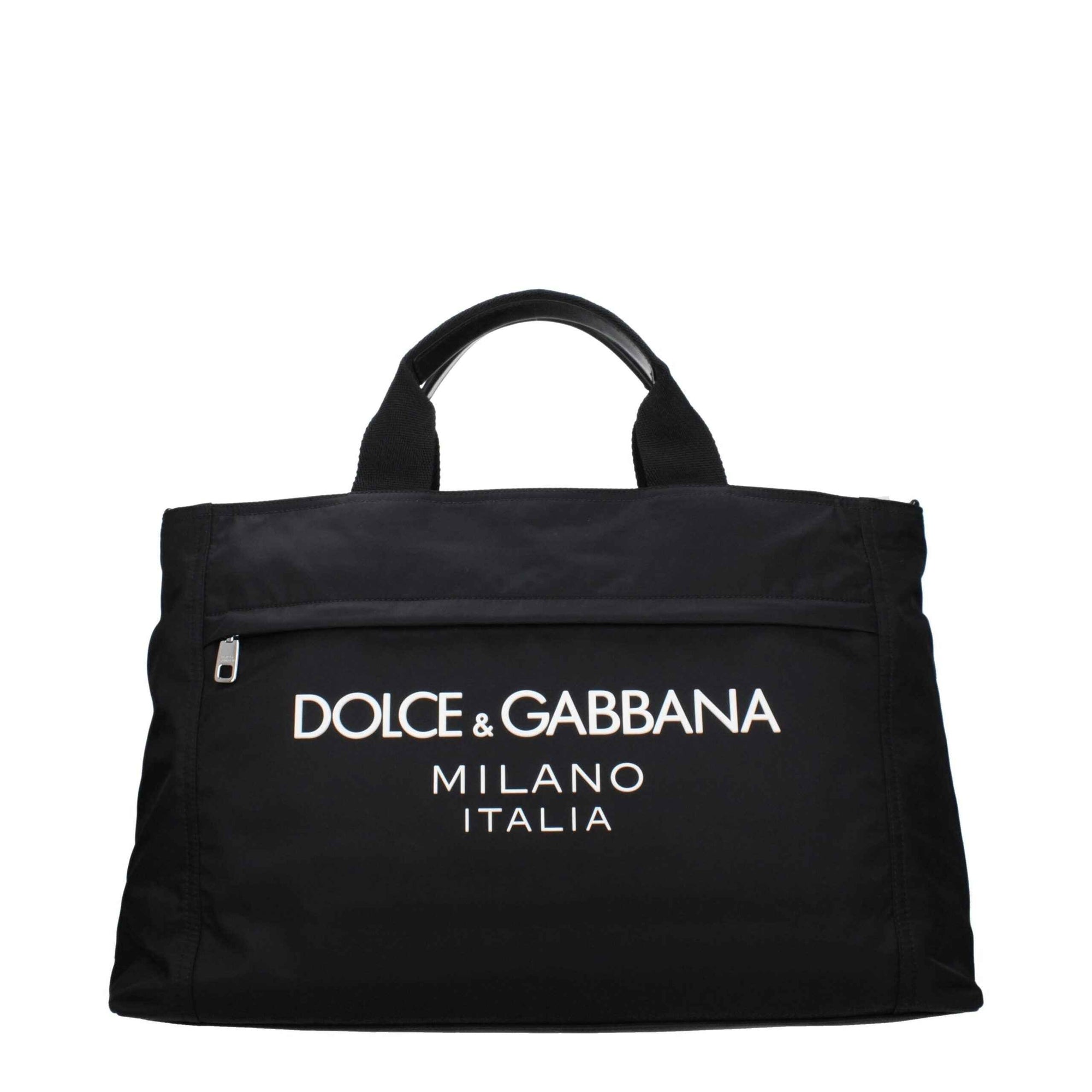 Dolce & Gabbana Black Fabric Luggage And Travel