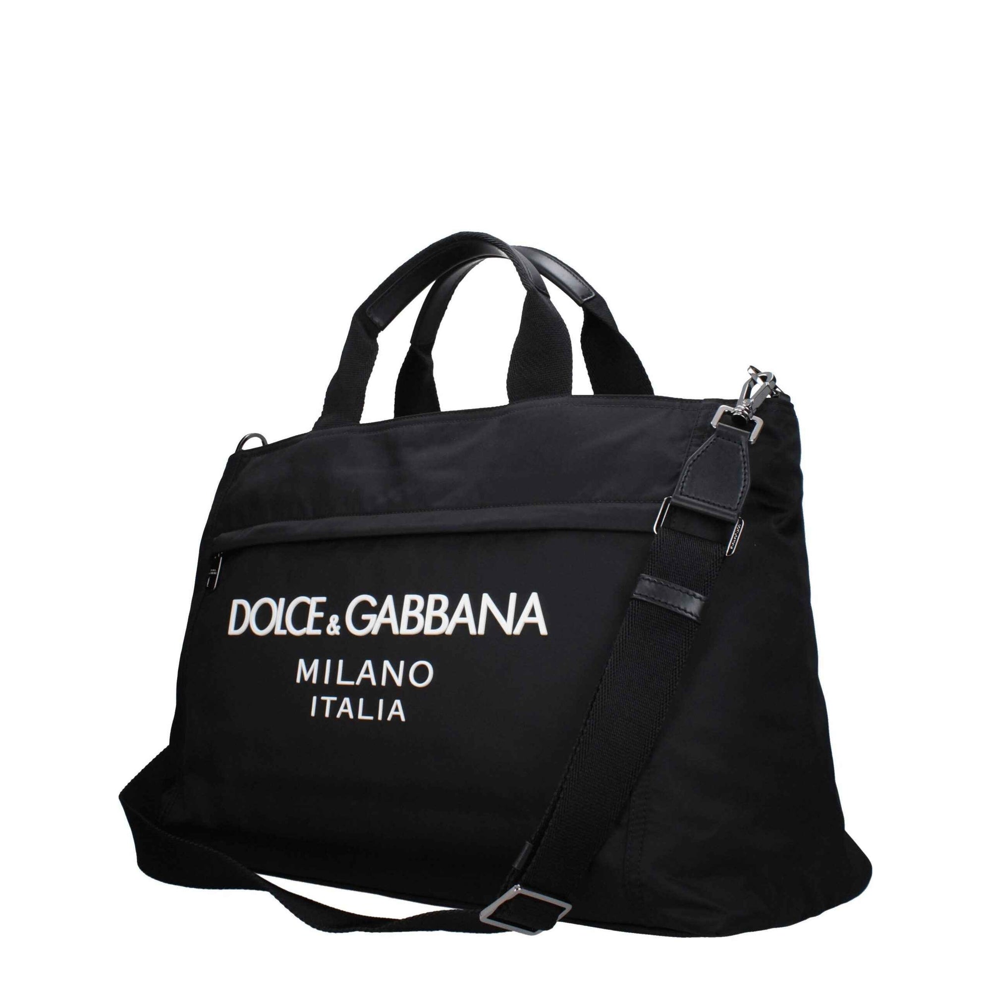 Dolce & Gabbana Black Fabric Luggage And Travel