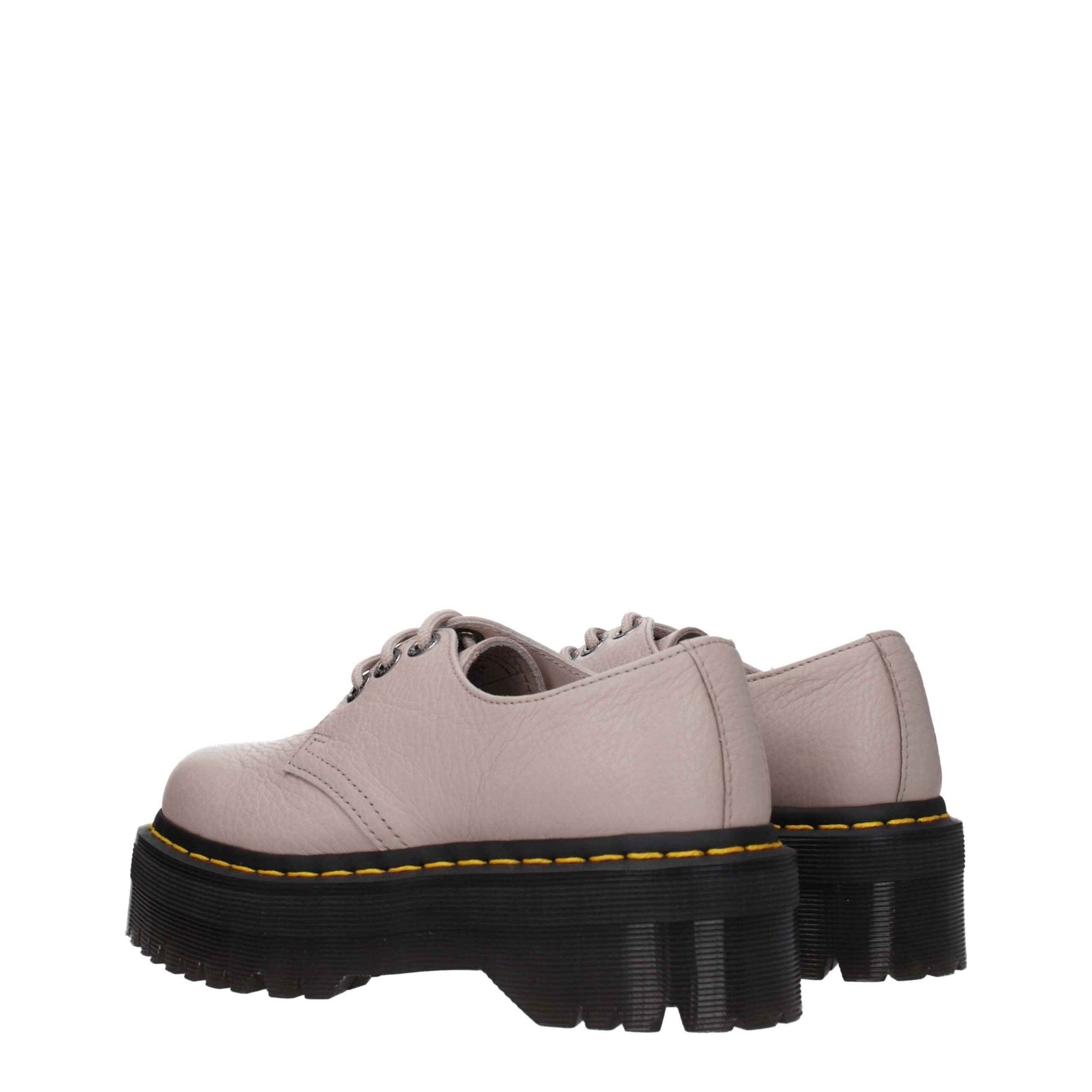 Dr. Martens Gray Leather Oxfords And Derbies