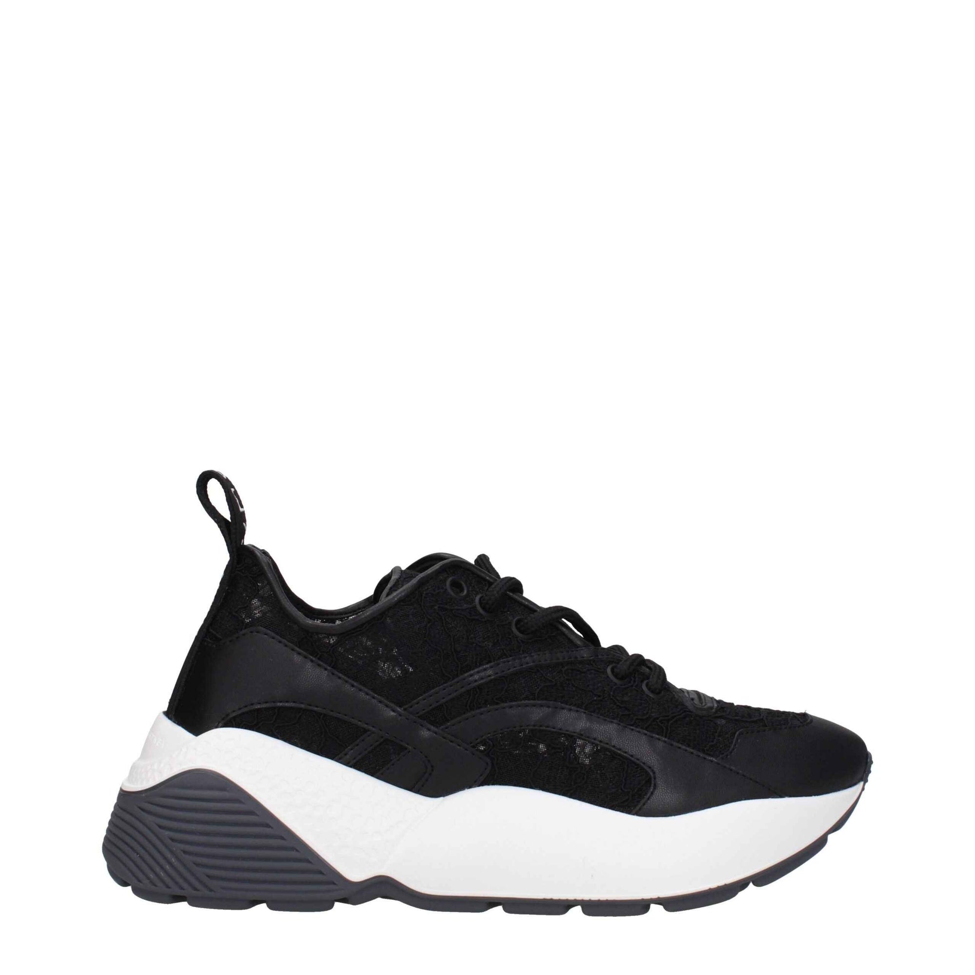 Stella McCartney Black Fabric Chunky Sneakers