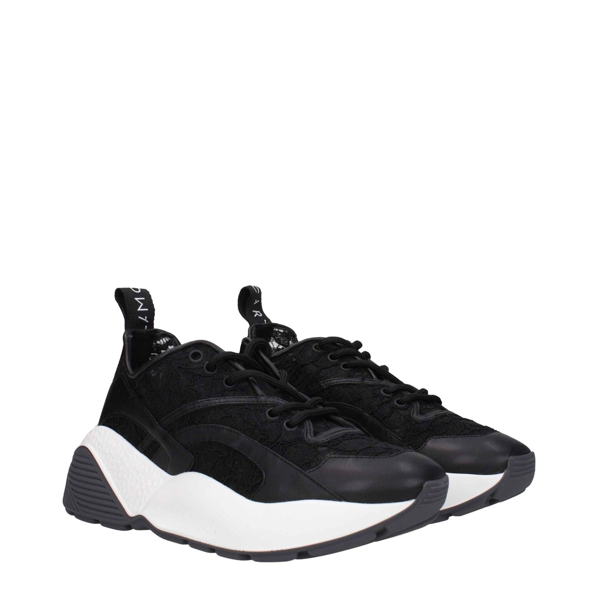 Stella McCartney Black Fabric Chunky Sneakers