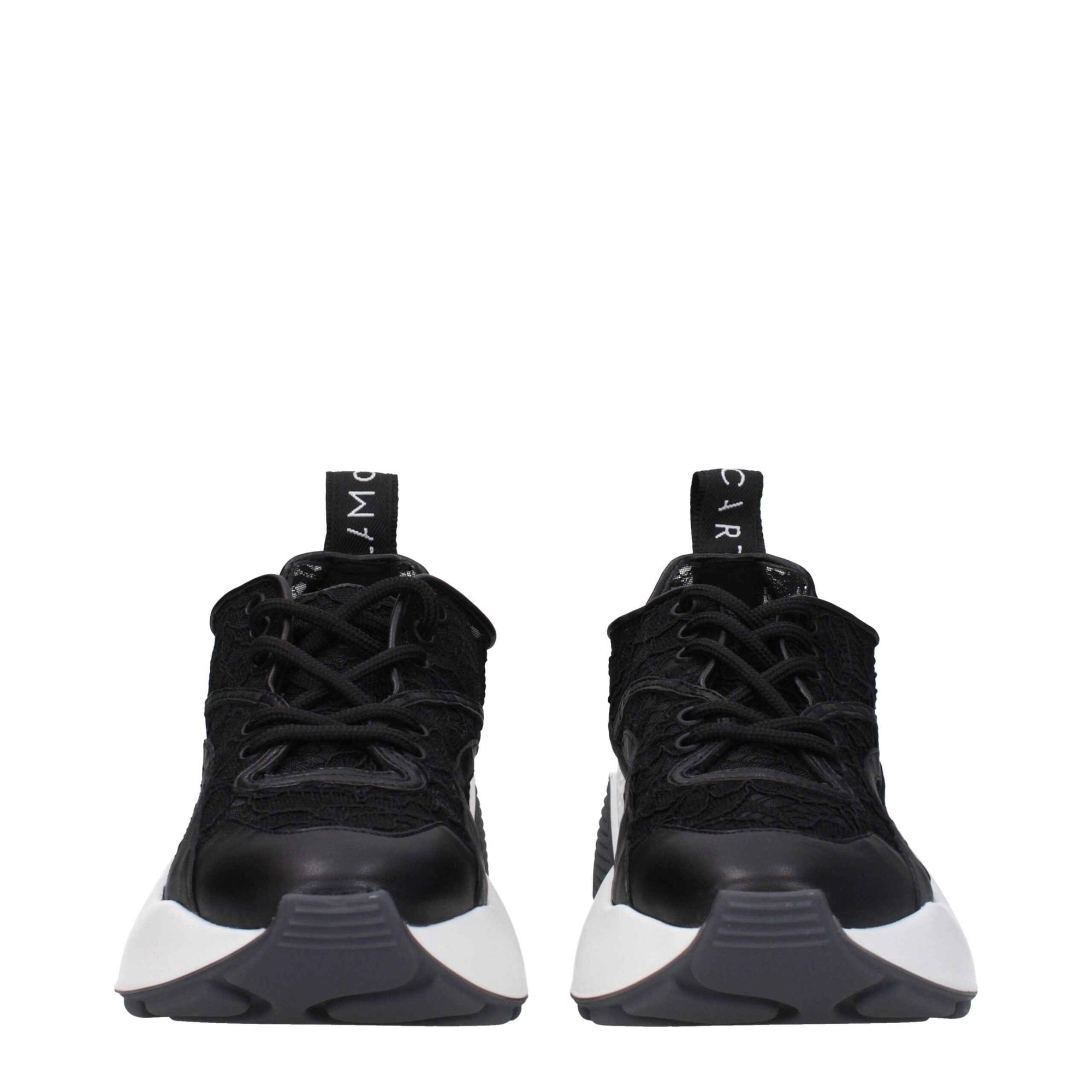 Stella McCartney Black Fabric Chunky Sneakers