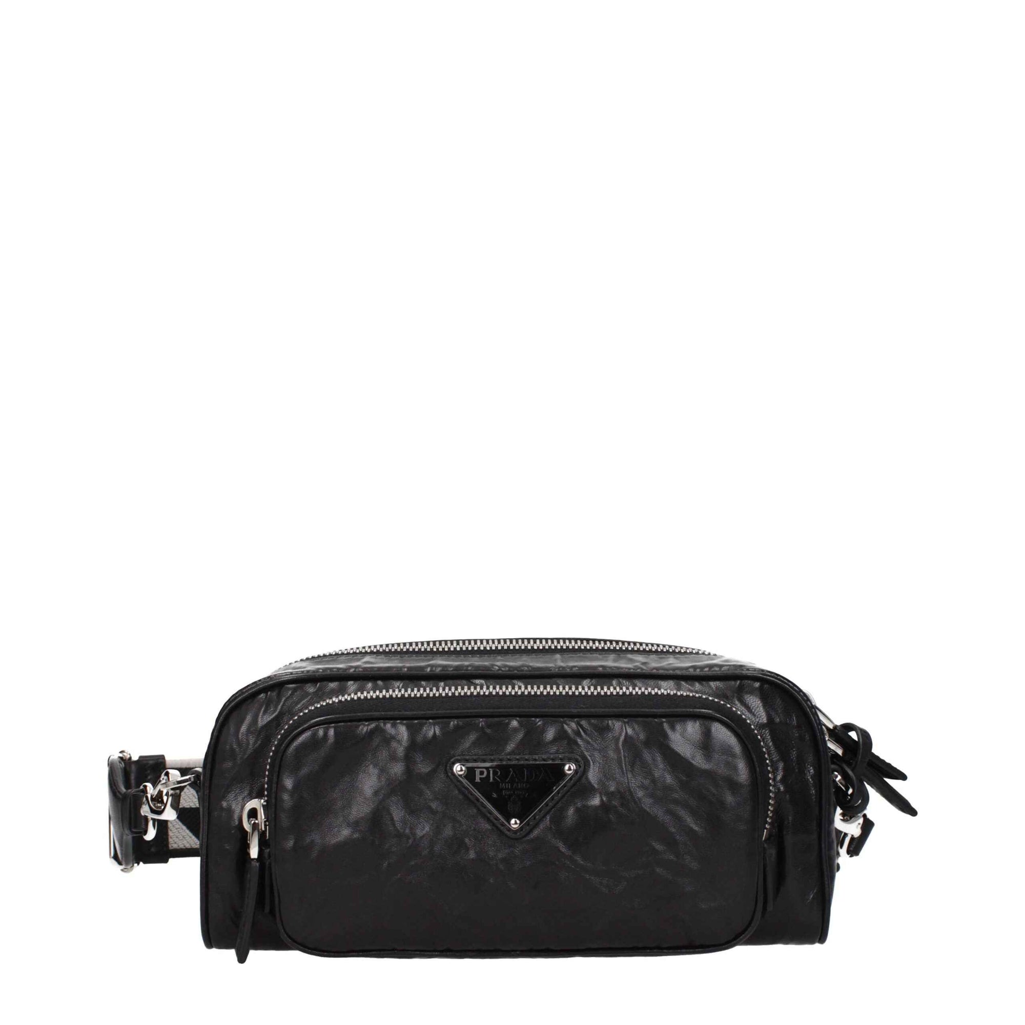 Prada Black Leather Crossbody Bag