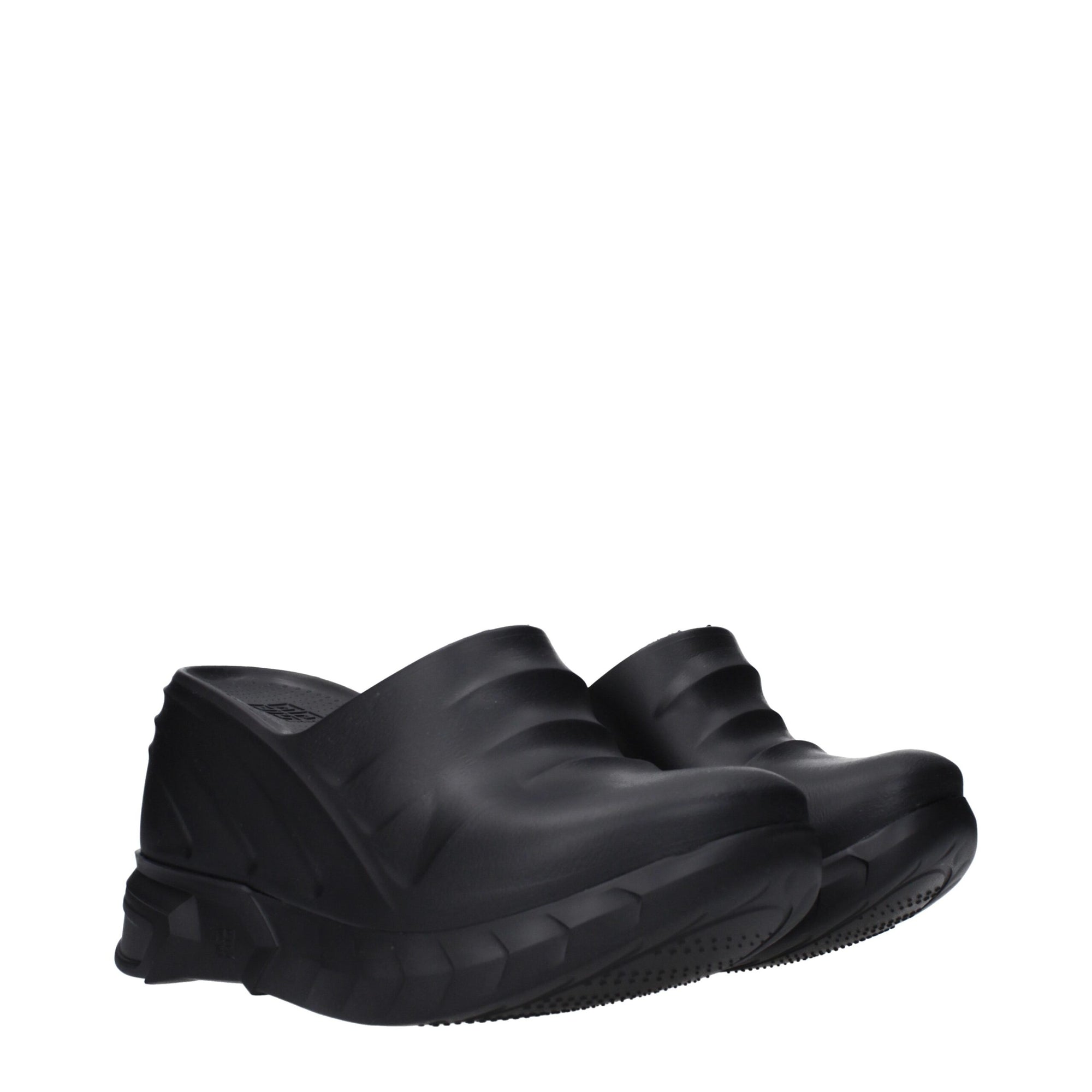 Givenchy Black Cotton Slippers