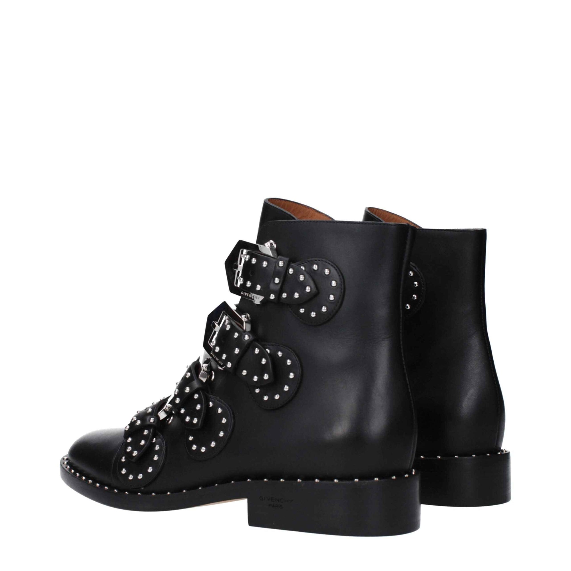 Givenchy Black Leather Ankle Boots