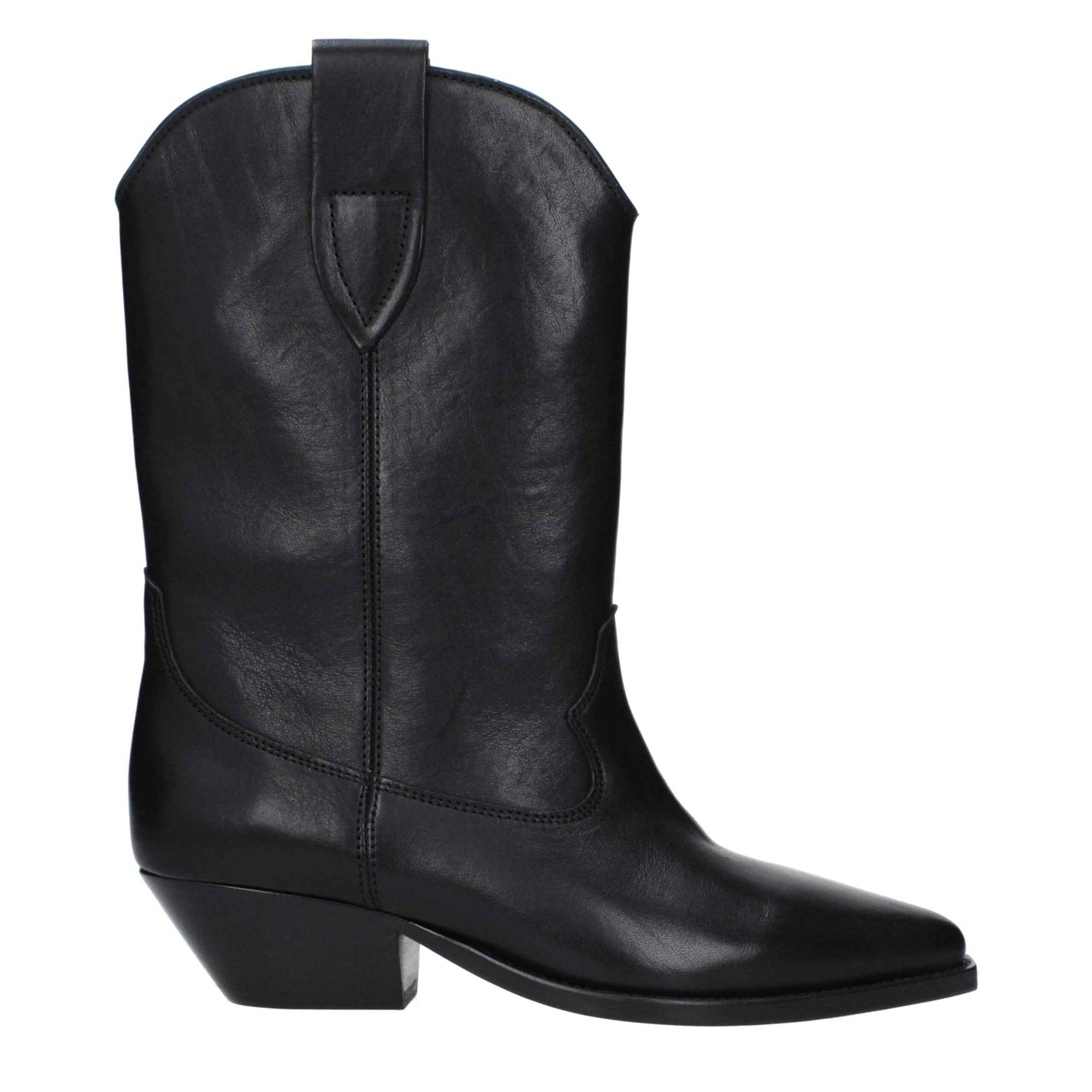 Isabel Marant Black Leather Ankle Boots