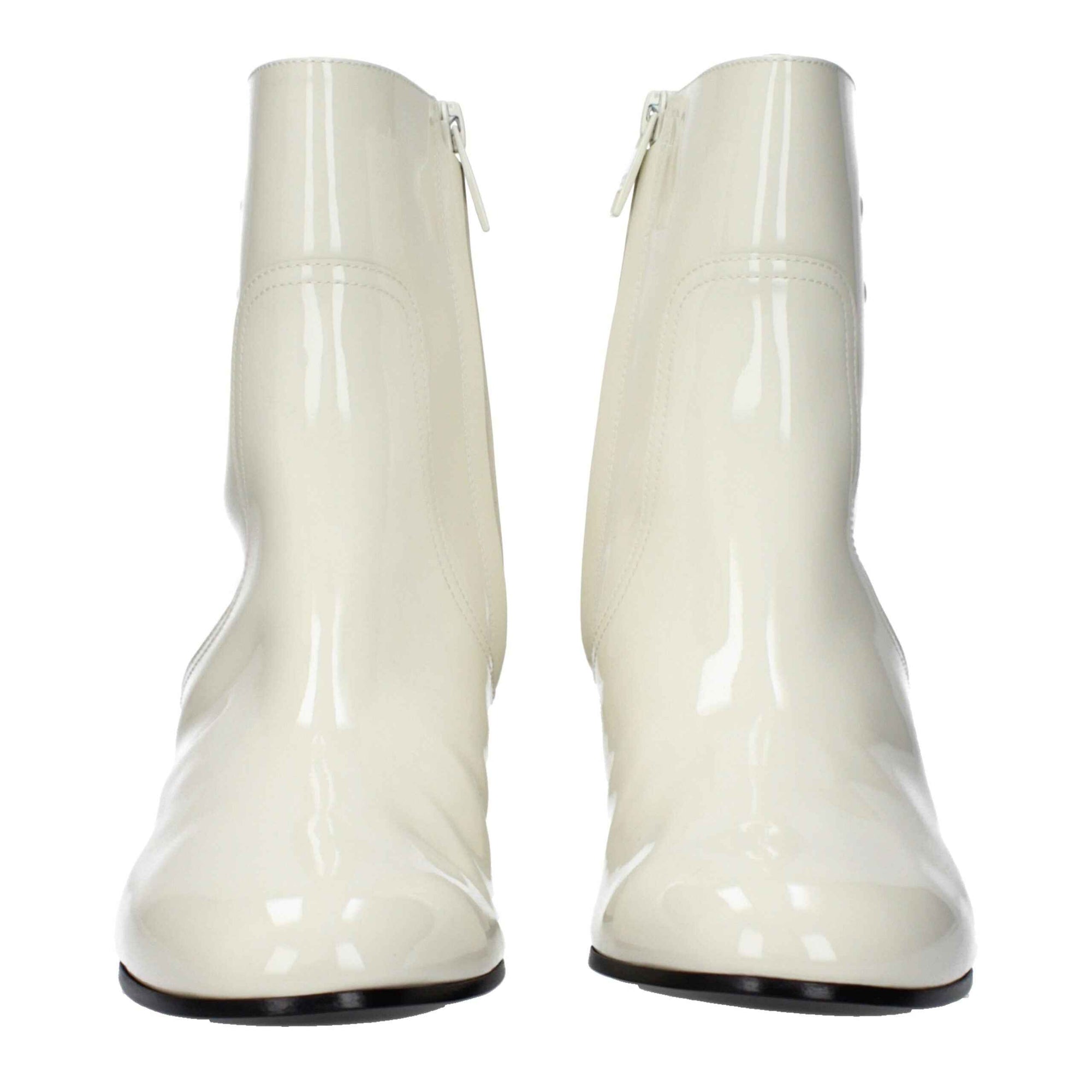 Celine Beige Leather Ankle Boots