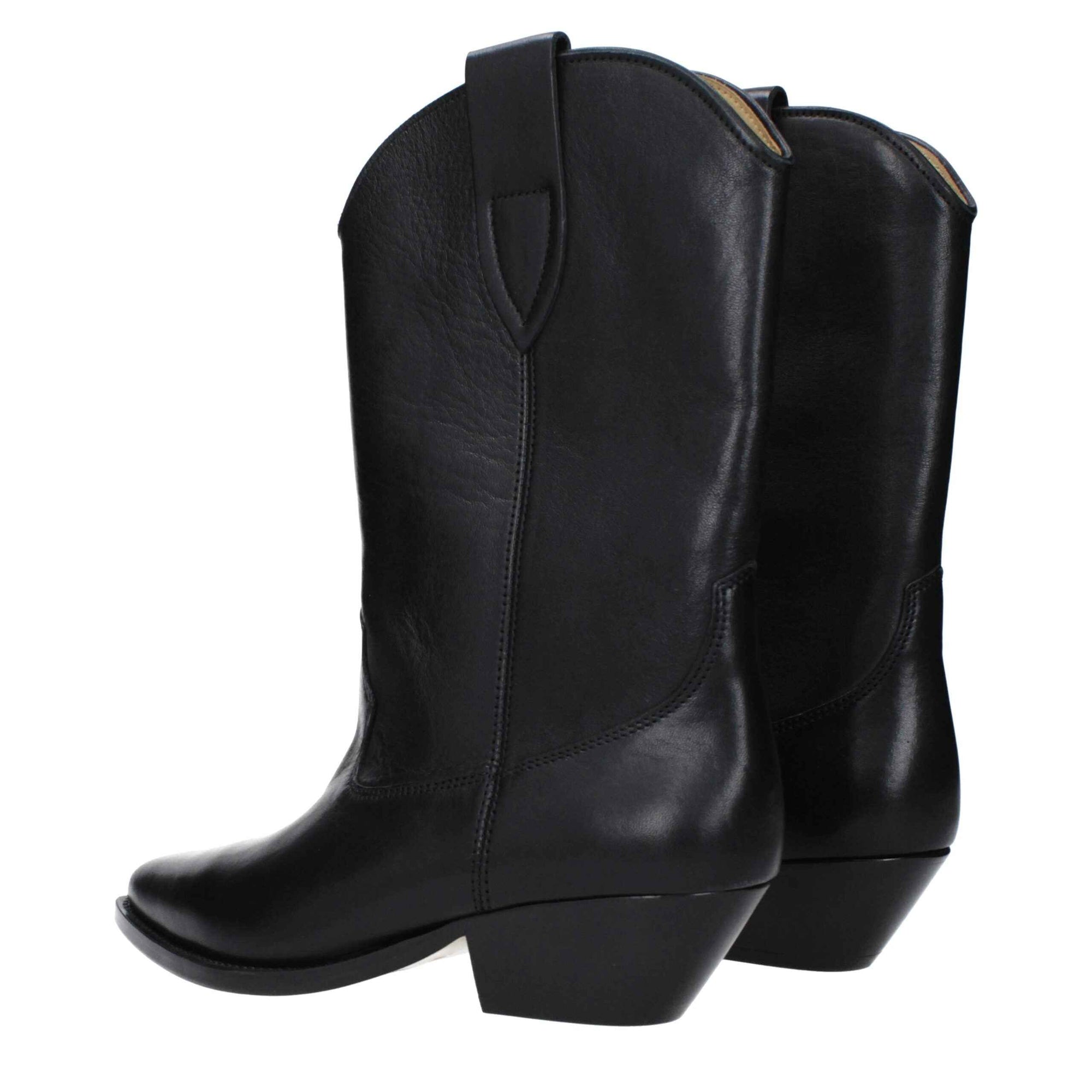 Isabel Marant Black Leather Ankle Boots