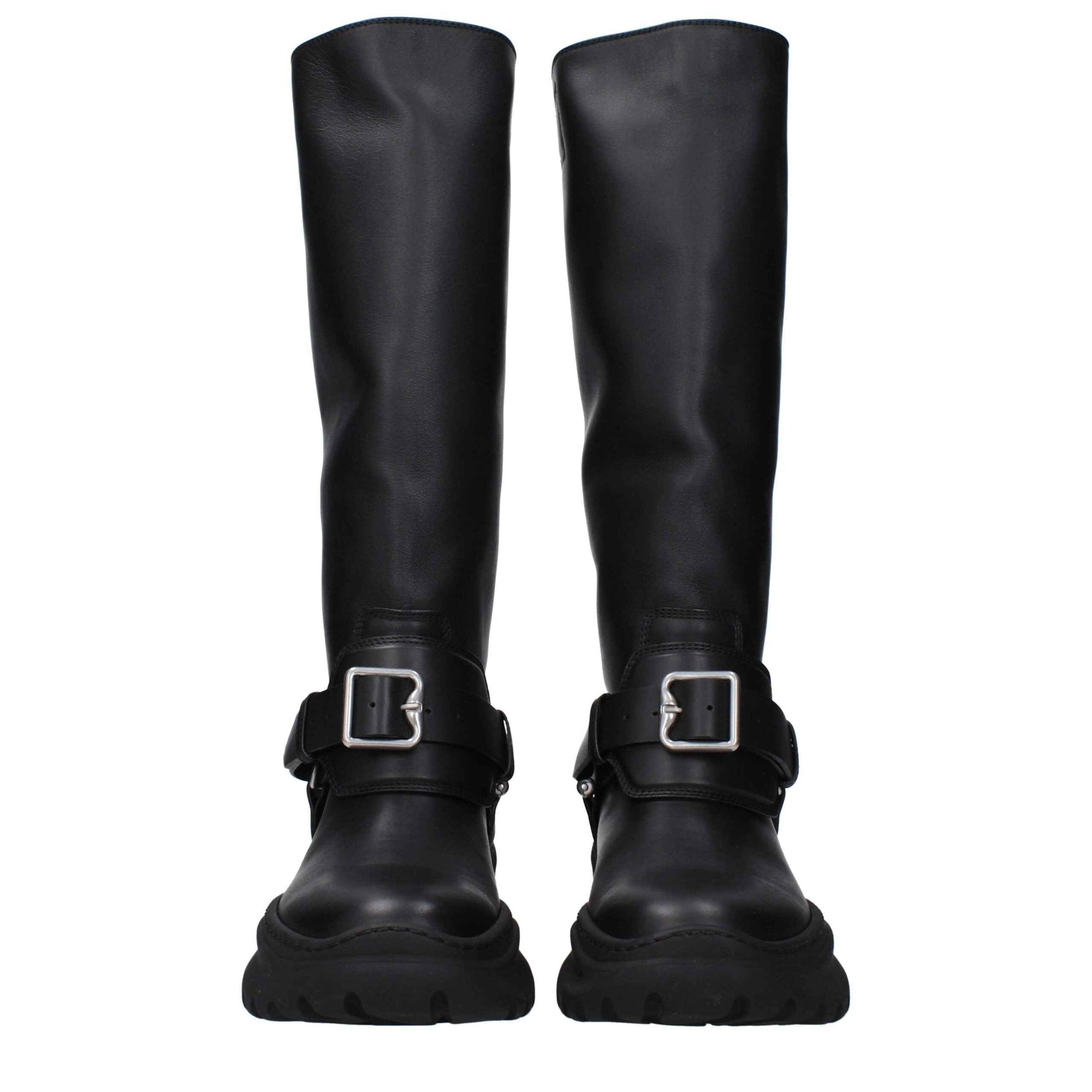 Burberry Black Leather Boots