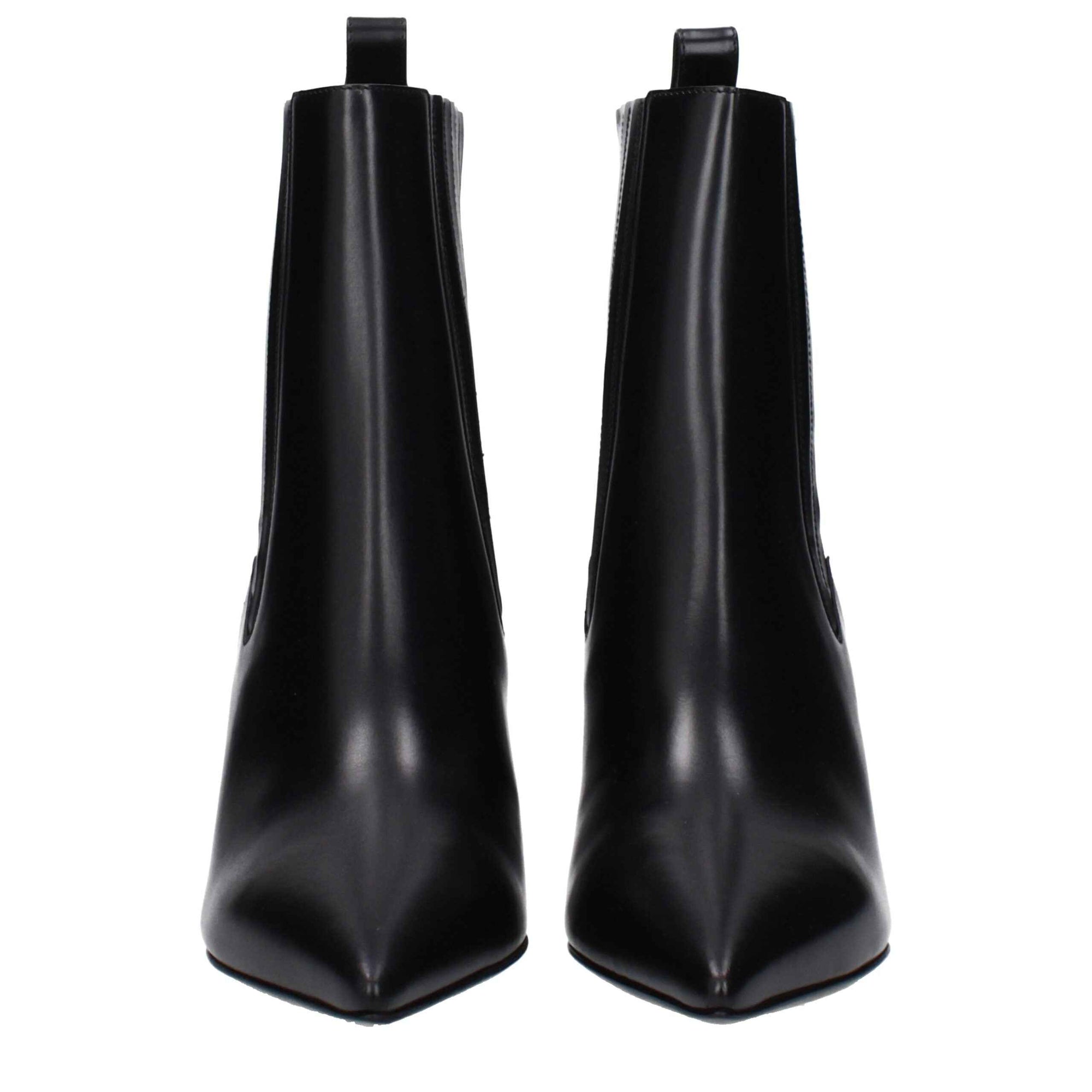 Valentino Garavani Black Leather Ankle Boots