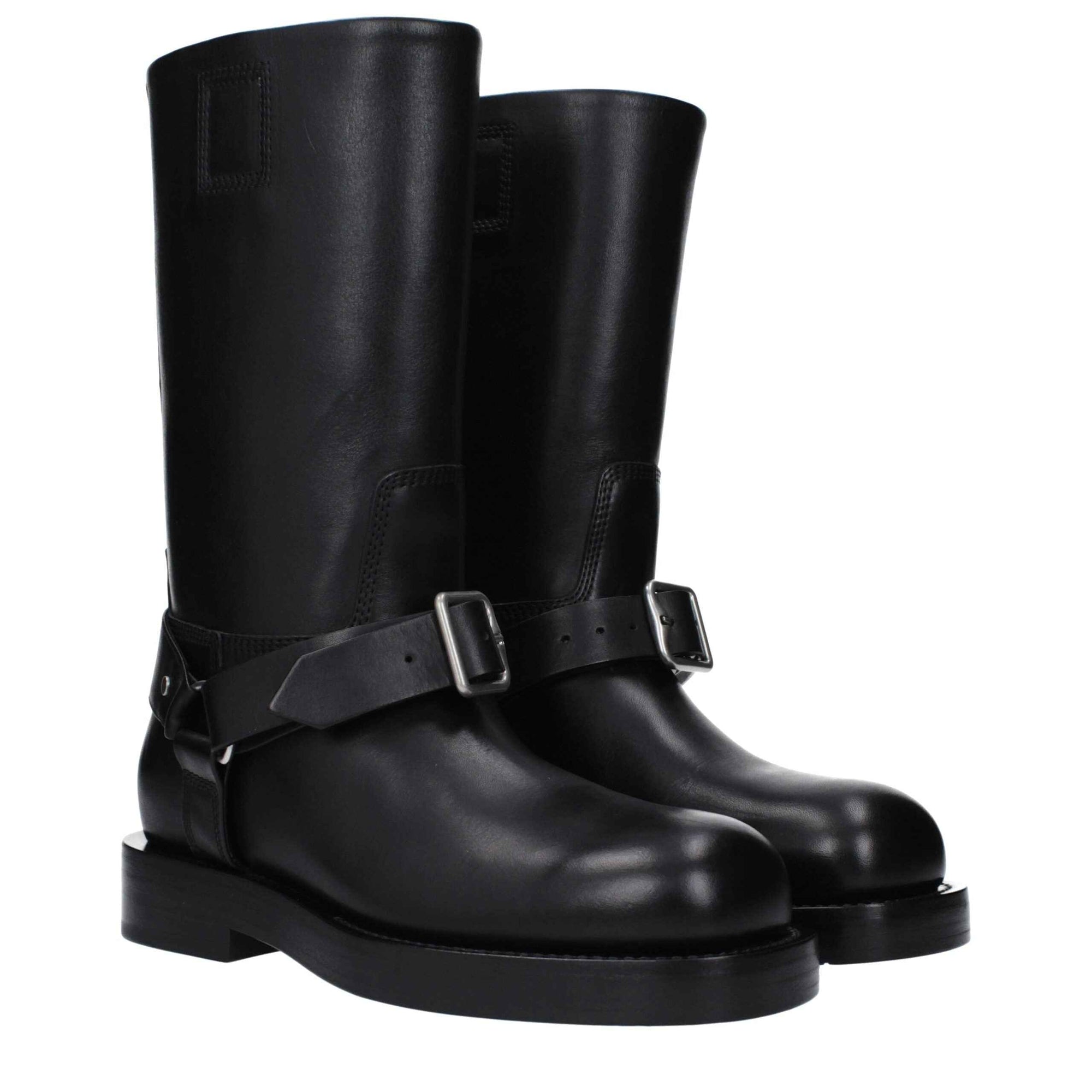 Burberry Black Leather Boots