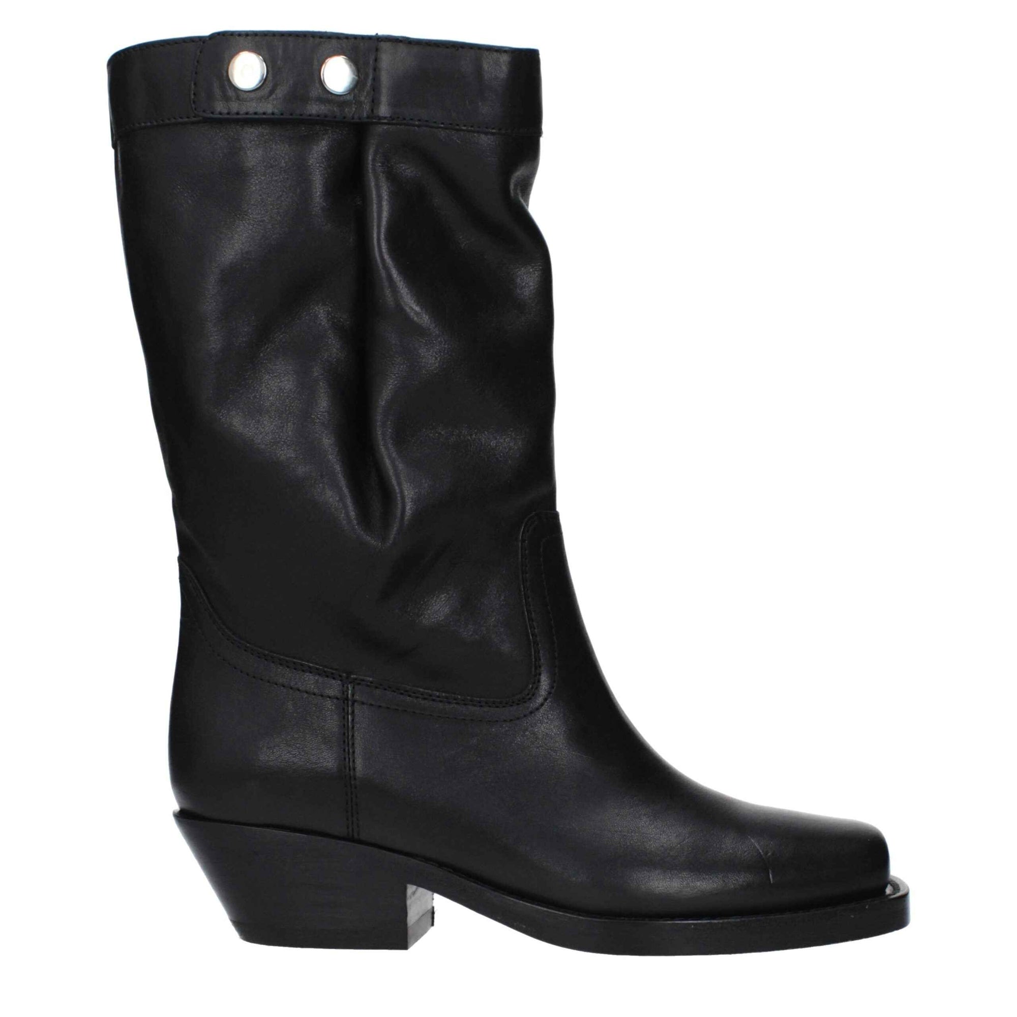 Isabel Marant Black Leather Ankle Boots