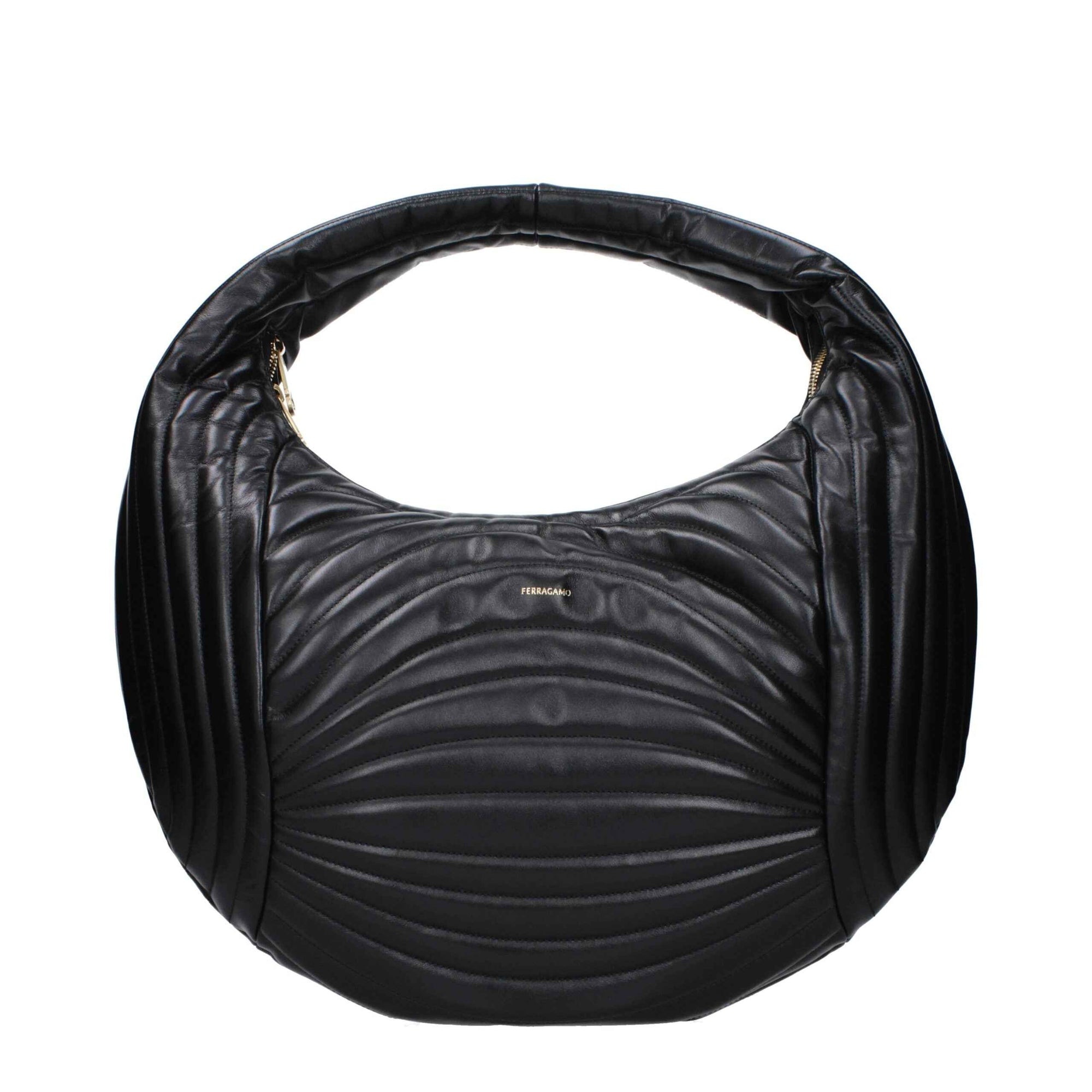 Salvatore Ferragamo Black Leather Handbag