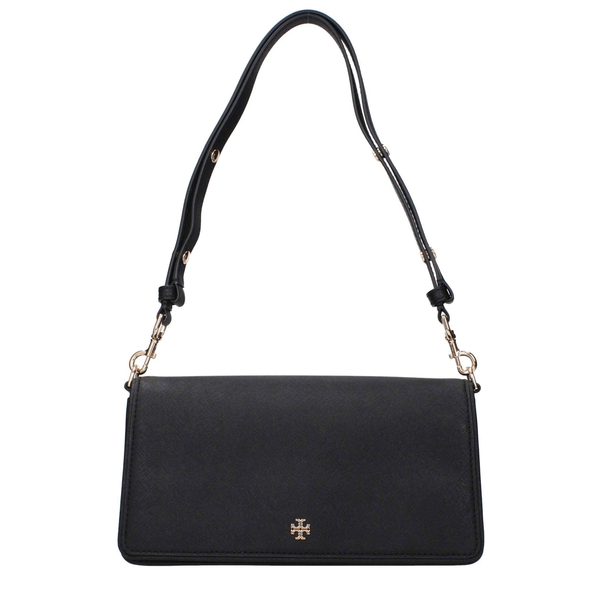 Tory Burch Black Leather Shoulder Bag