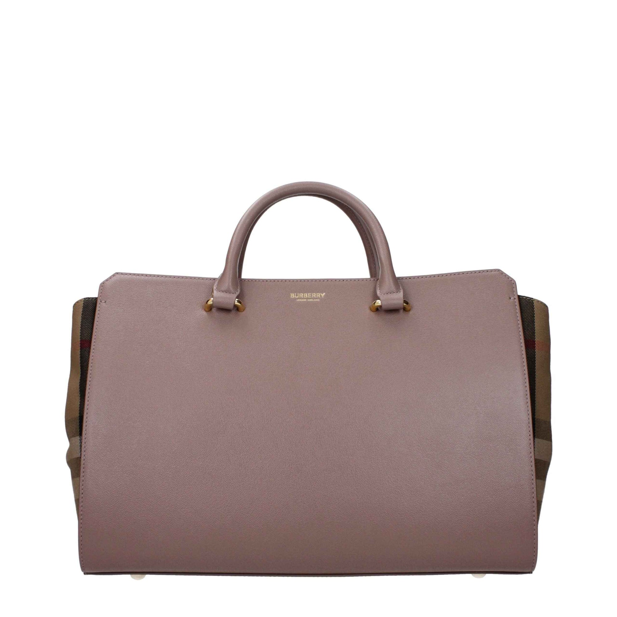 Burberry Gray Leather Handbag