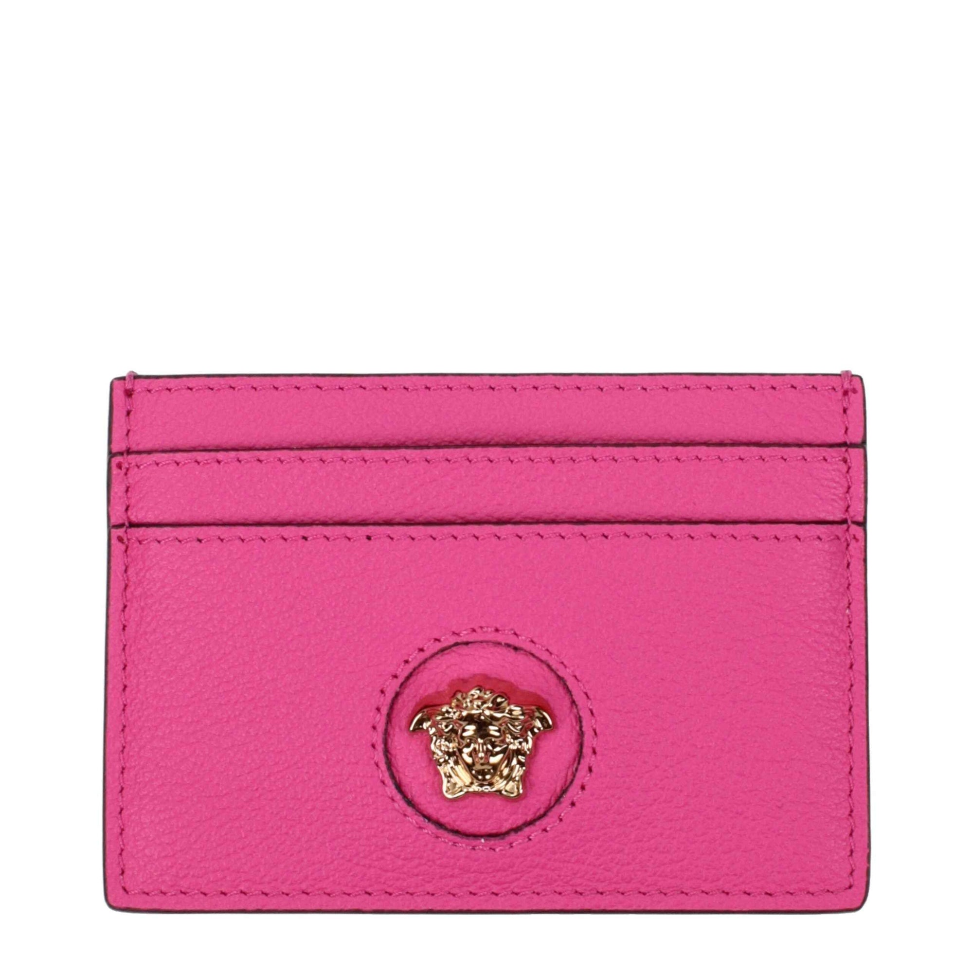 Versace Pink Leather Cardholder