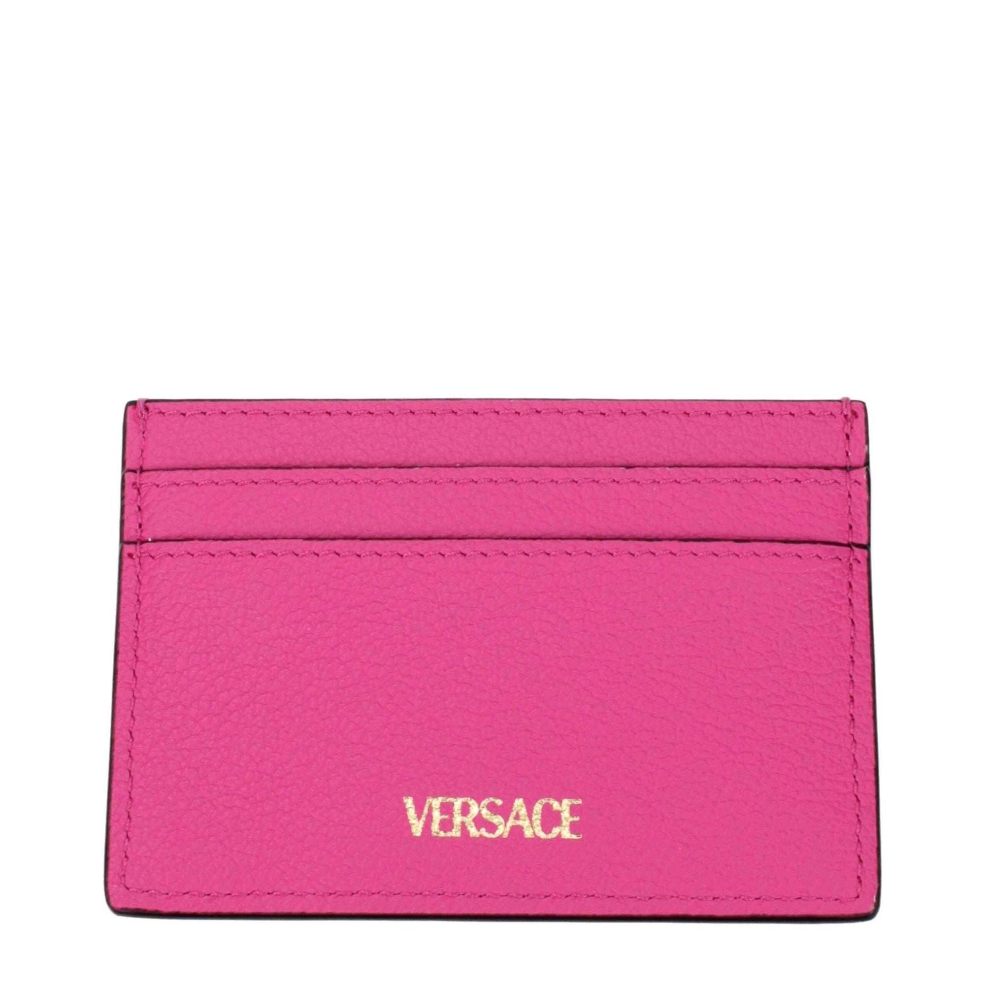 Versace Pink Leather Cardholder