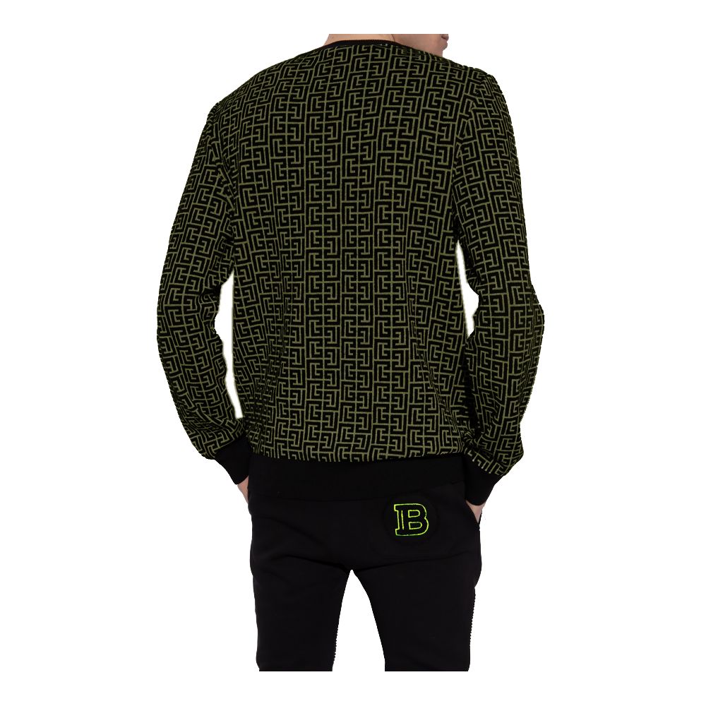 Balmain Green Wool Sweater