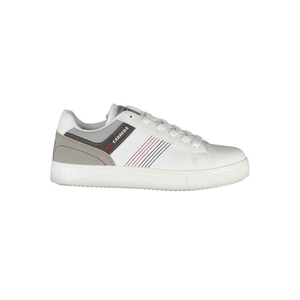Carrera White Polyester Sneaker