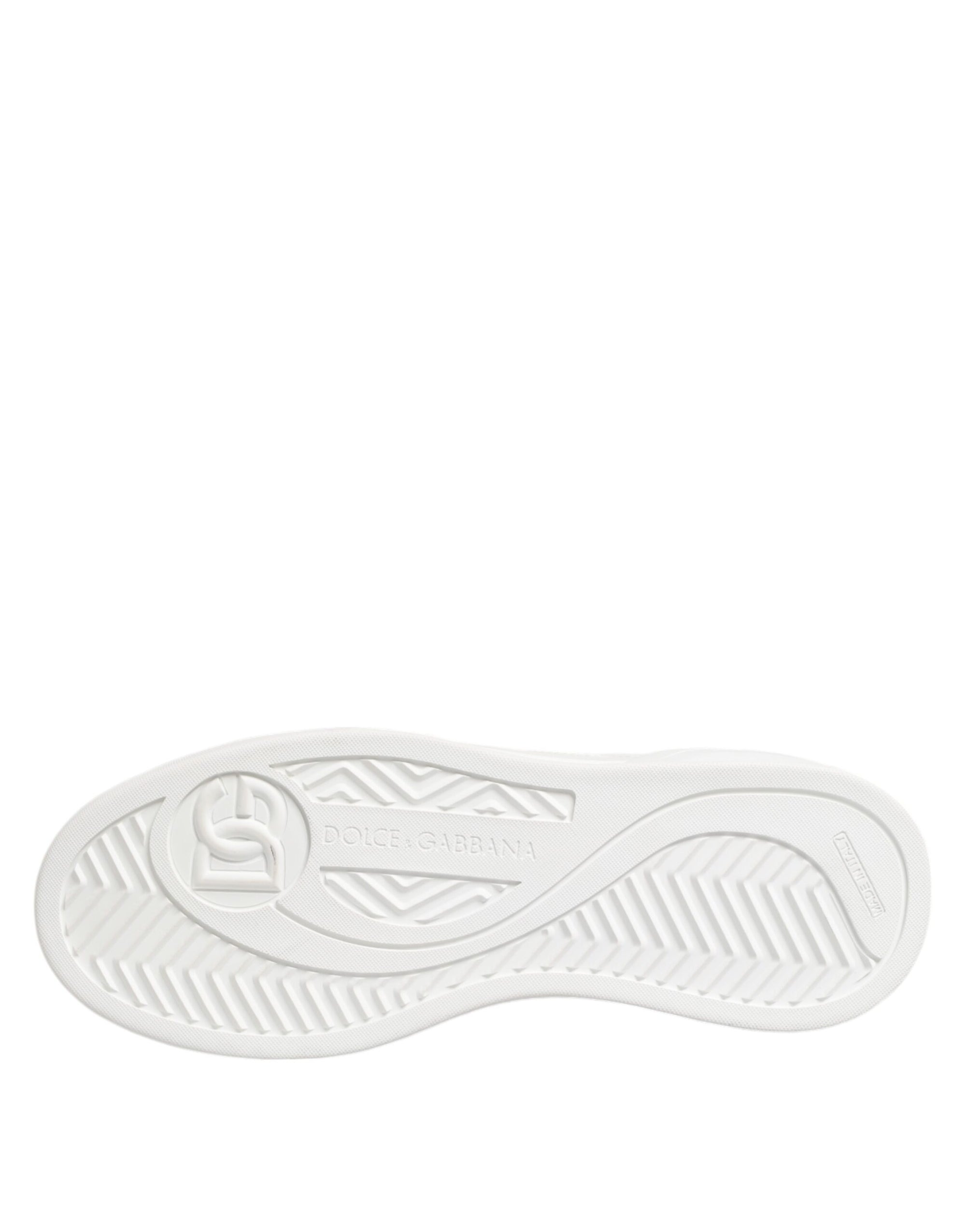 Dolce & Gabbana White Miami Leather Low Top Sneakers Shoes