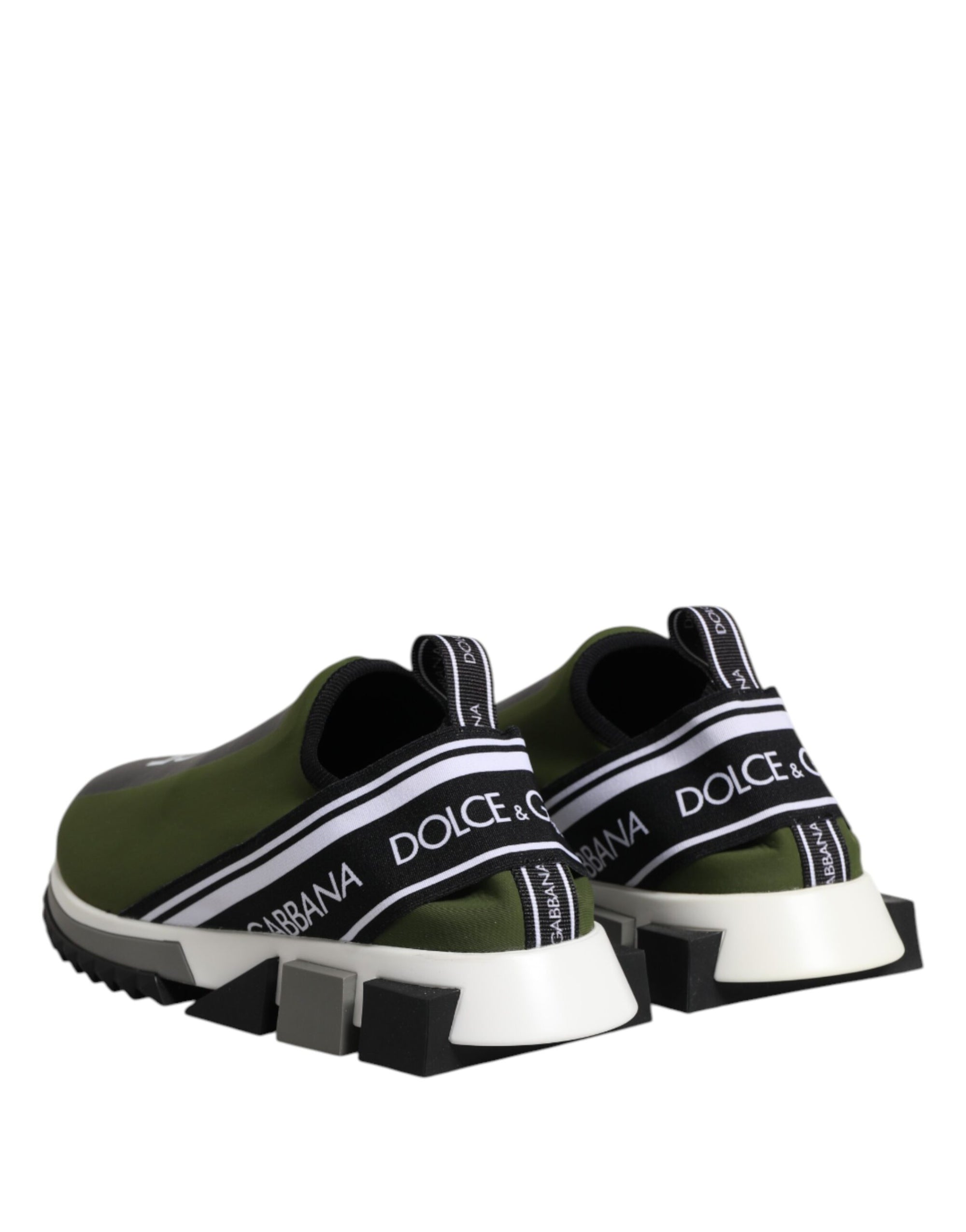 Dolce & Gabbana Green Logo Low Top Sorrento Men Sneakers Shoes