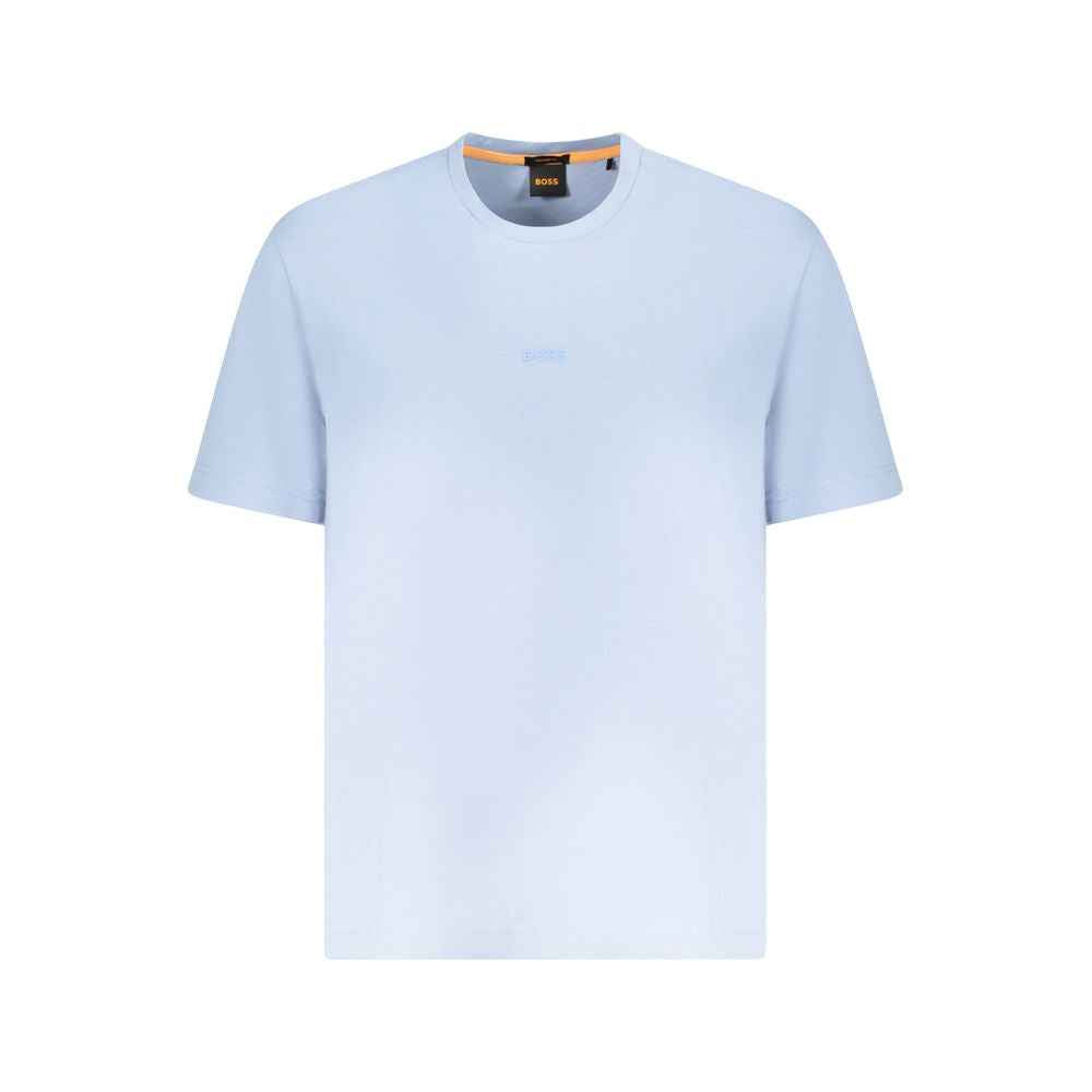 Hugo Boss Blue Cotton Men T-Shirt