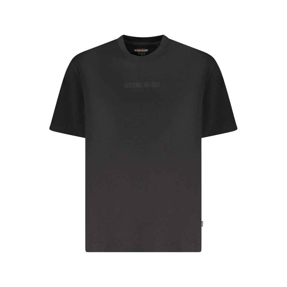 Guess Jeans Black Cotton Men Oversize T-Shirt
