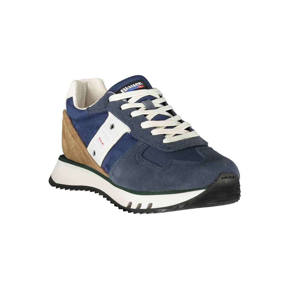 Blauer Blue Leather Men Sneaker