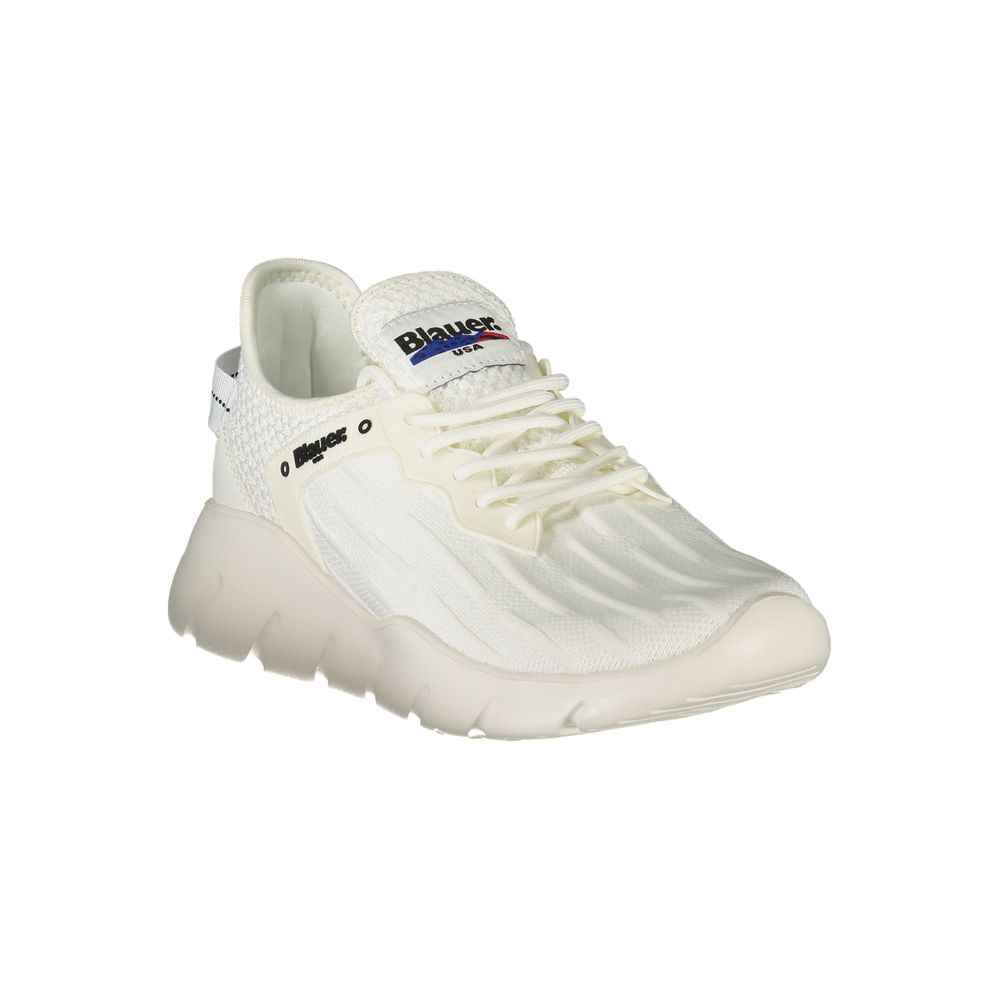 Blauer White Polyester Men Sneaker