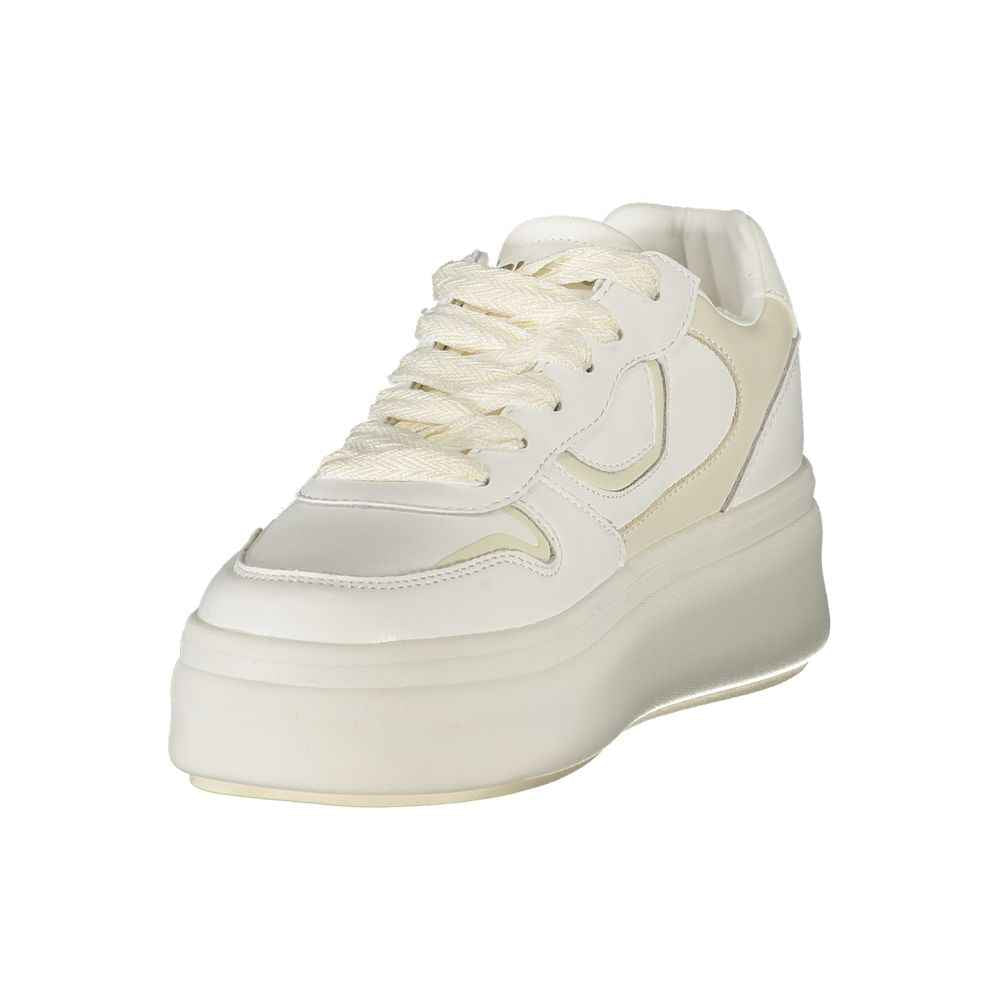 Blauer White Leather Women Sneaker
