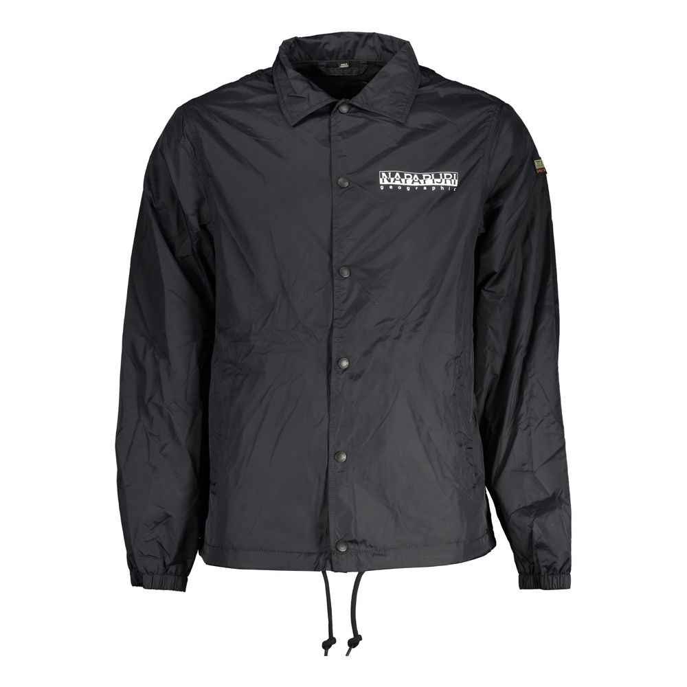 Napapijri Black Polyester Men Jacket