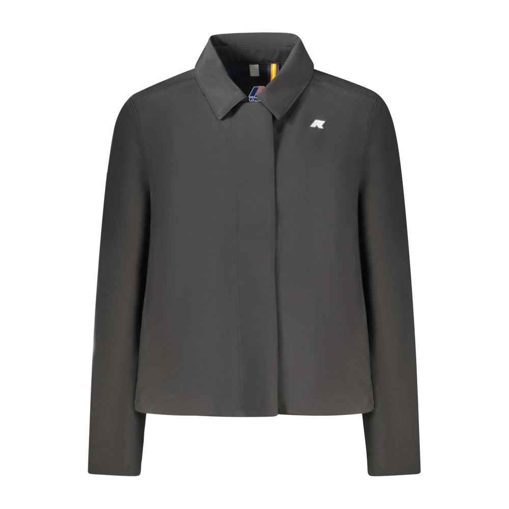 K-WAY Black Polyester Jackets & Coat