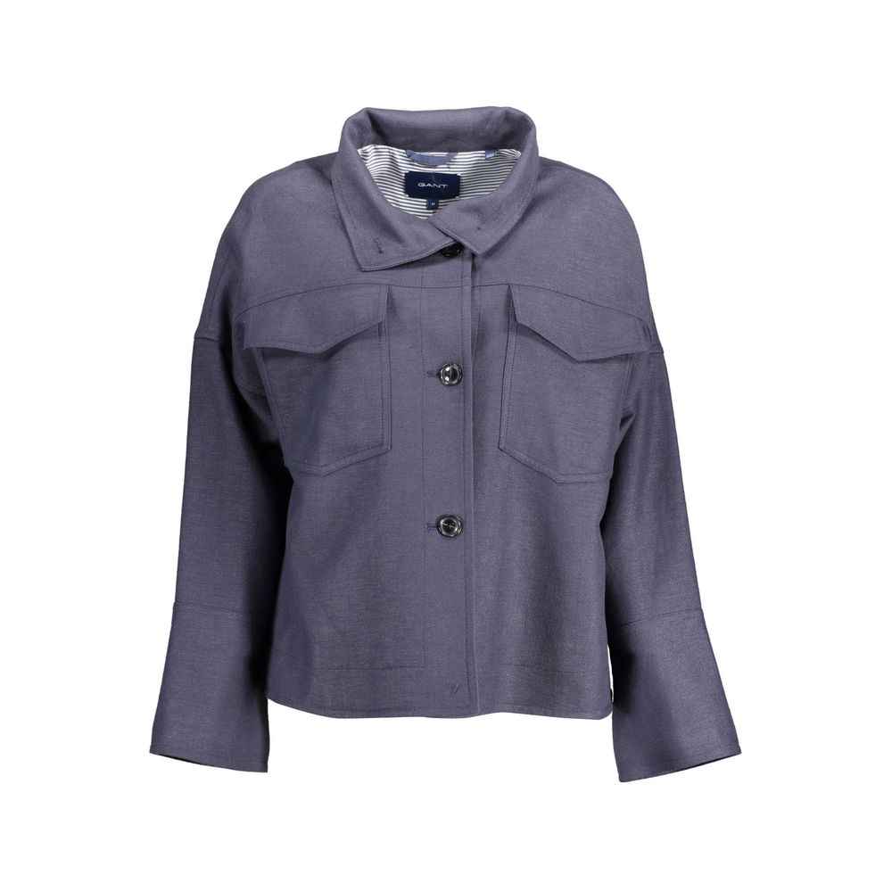Gant Blue Cotton Jackets & Coat
