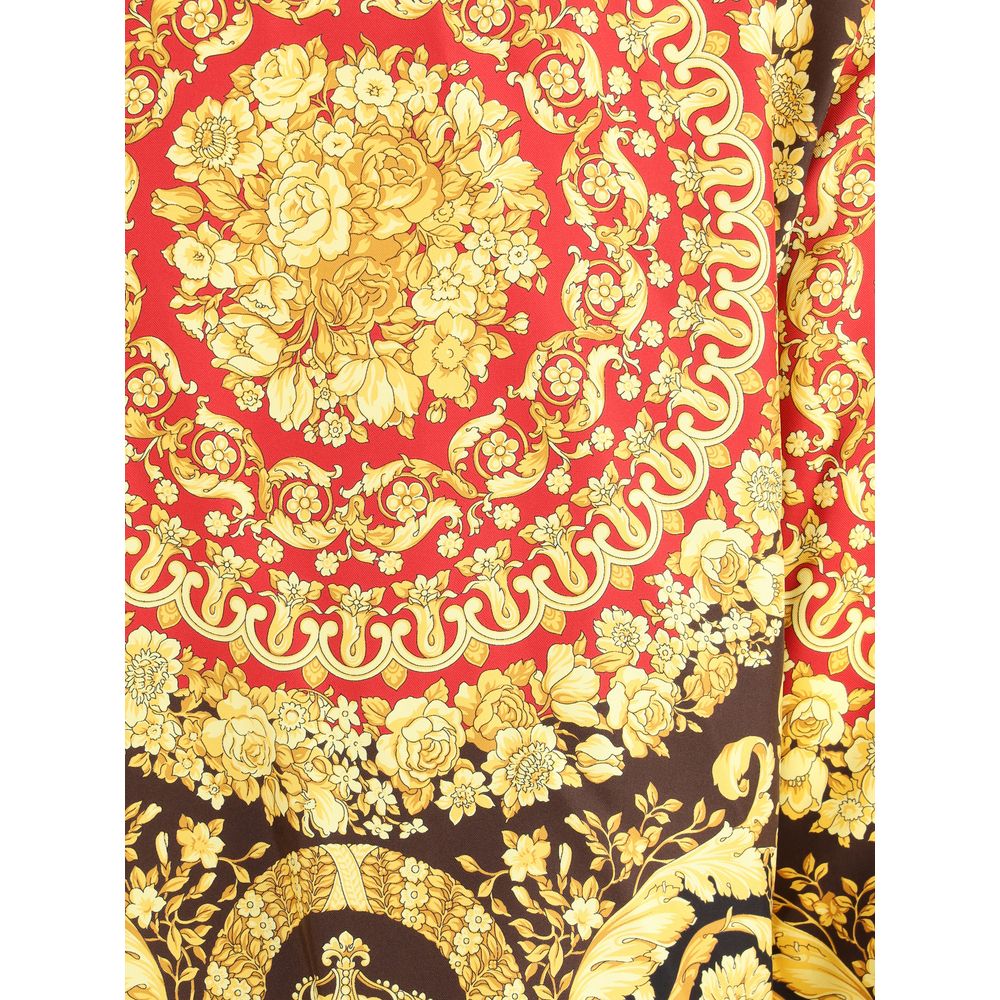 Versace Multicolor Silk Pattern Shirt