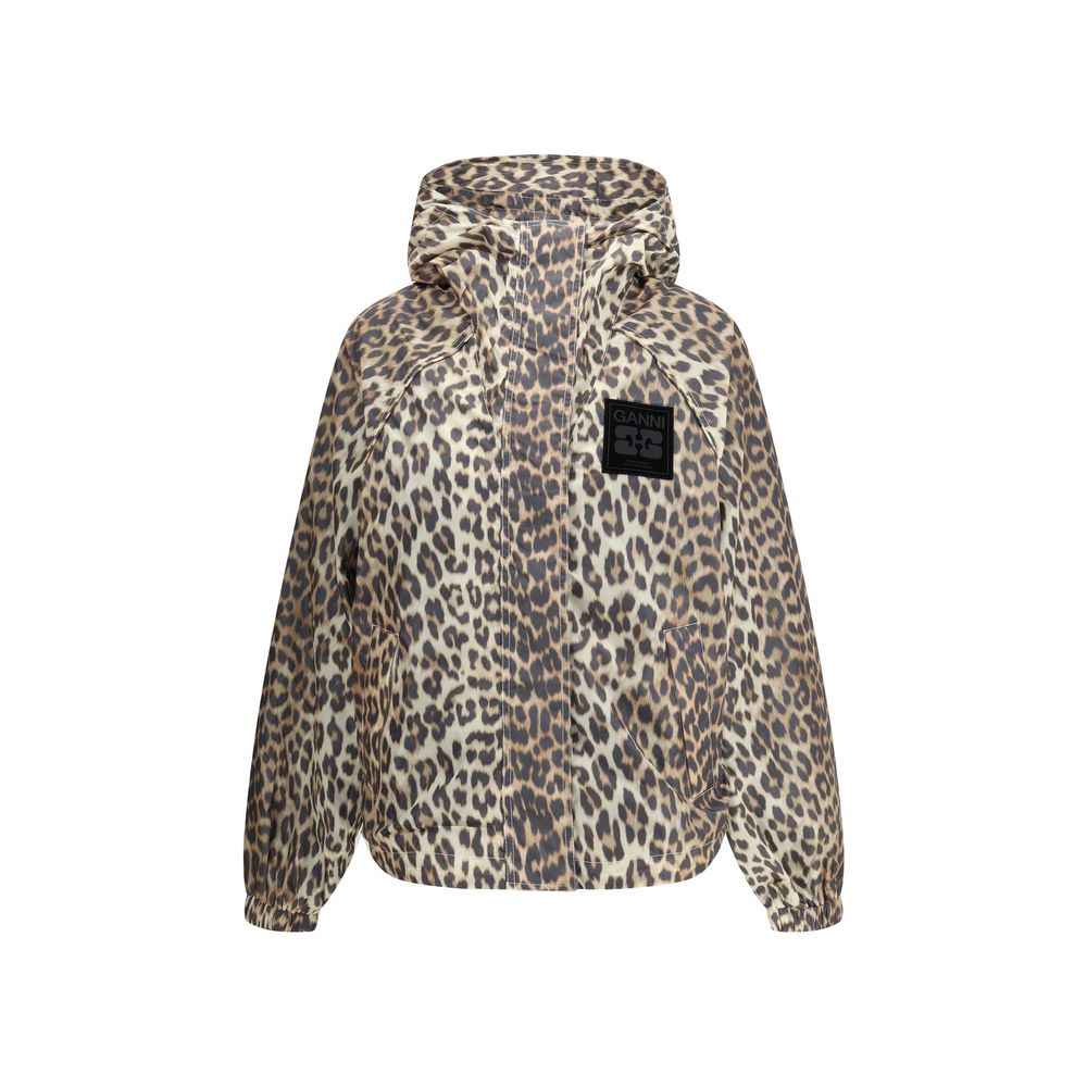 Ganni Leopard raincoat Jacket