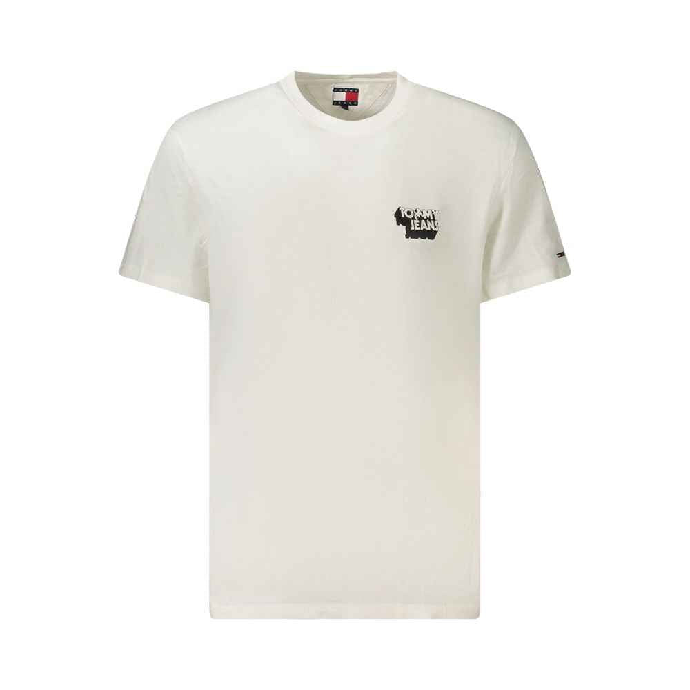 Tommy Hilfiger White Cotton Men T-Shirt