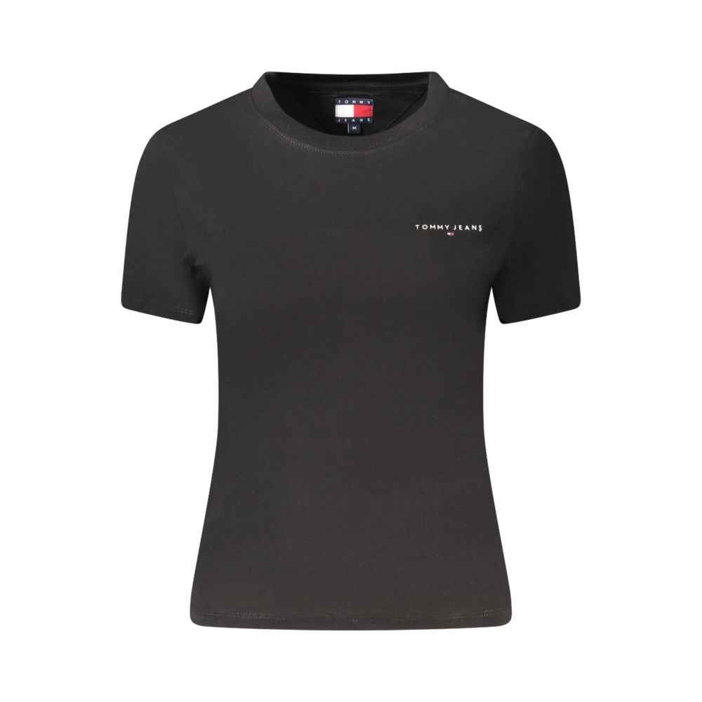 Tommy Hilfiger Black Cotton Women T-Shirt