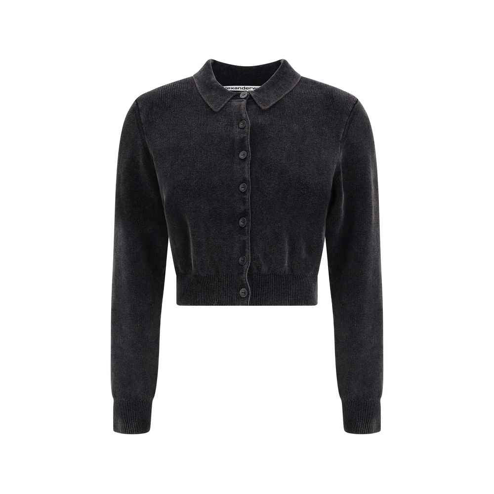 Alexander Wang Polo Cardigan crop