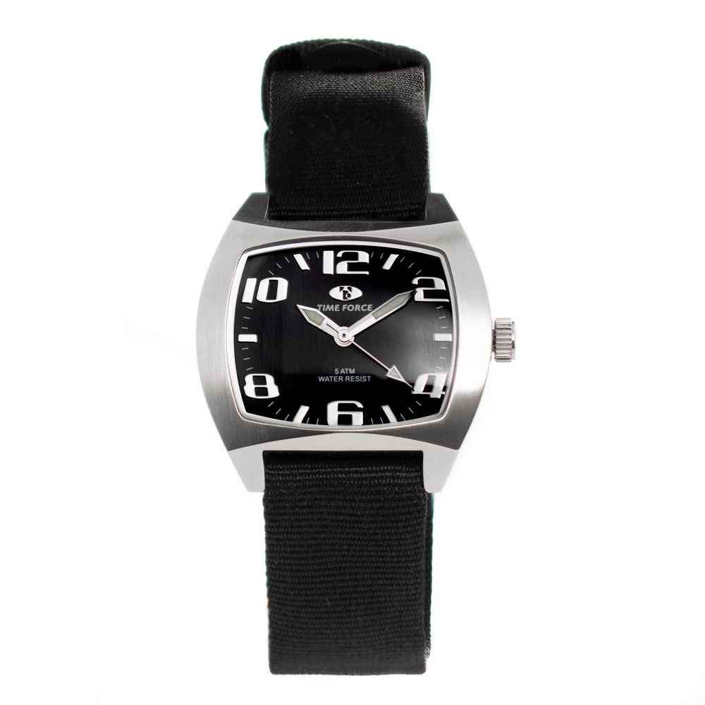 Time Force Black Nylon Watch