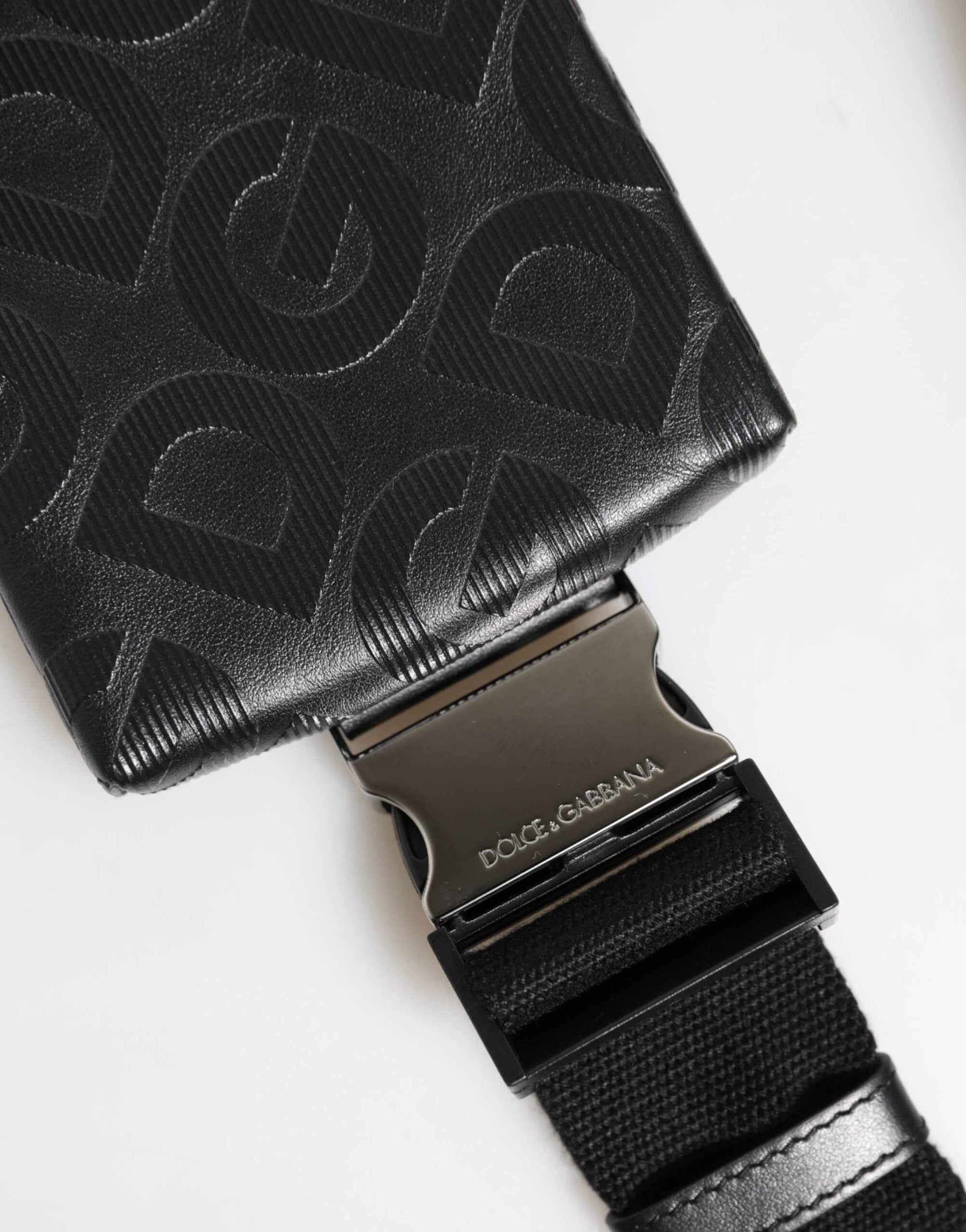 Dolce & Gabbana Gray DG Logo Mania Purse Phone Belt Waist Men Borse Bag